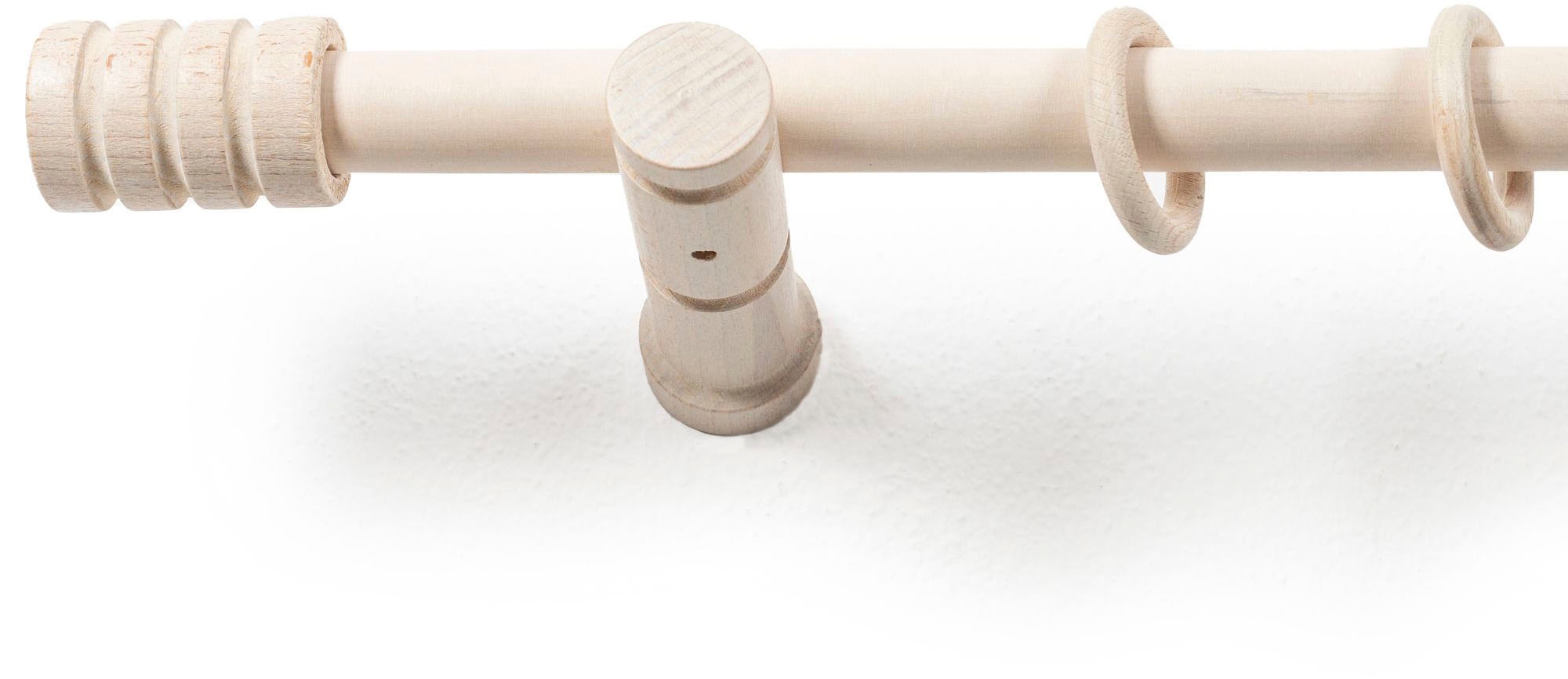 SN DECO GROUP Gardinenstange "Pisa" 1 läufig-läufig Fixmaß 28 mm, Holz, ver günstig online kaufen