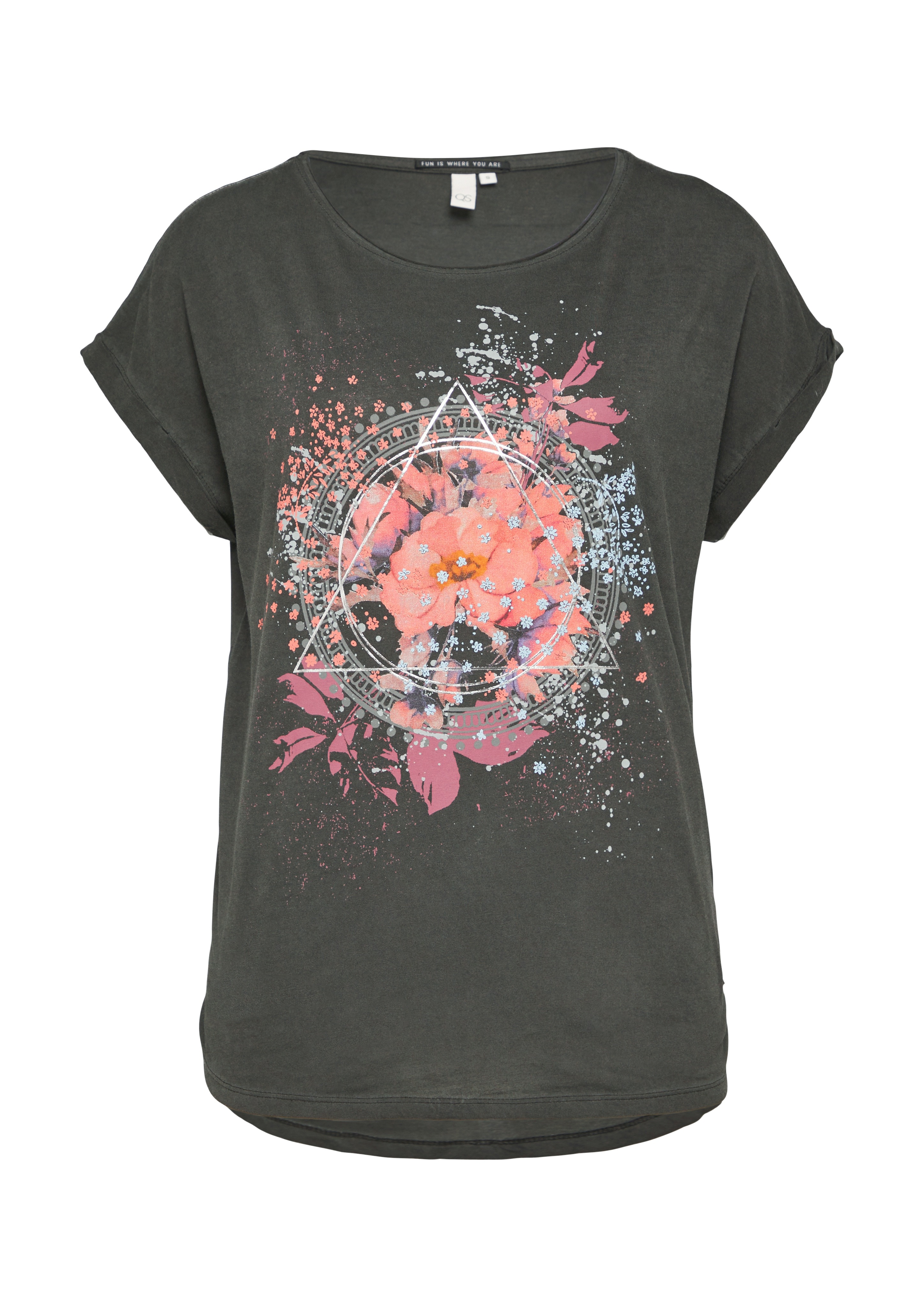 Thumbnail - QS T-Shirt, mit Frontprint