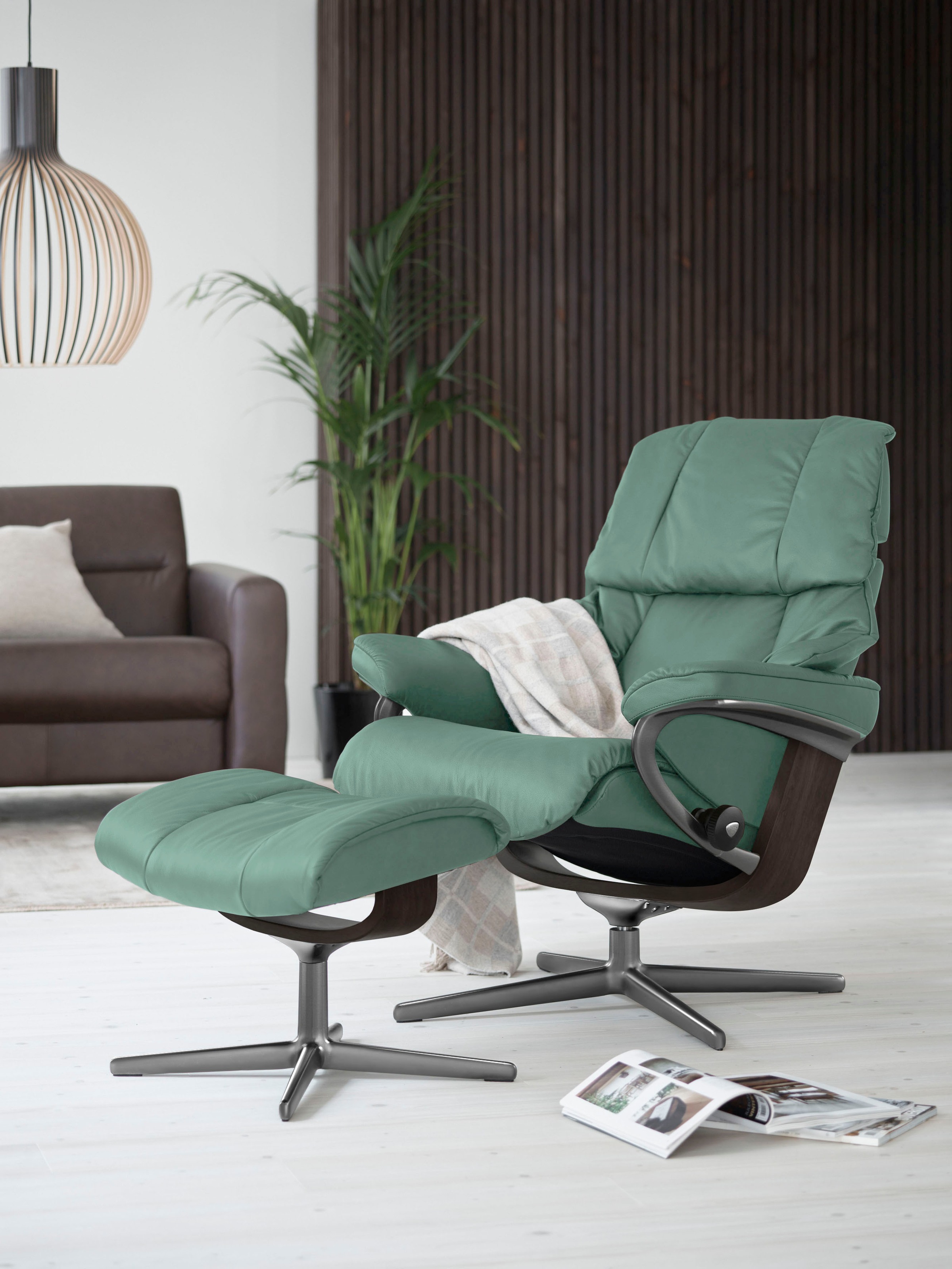 Stressless® Fußhocker »Reno«, mit Cross Base, Größe S, M & L, Holzakzent Wenge