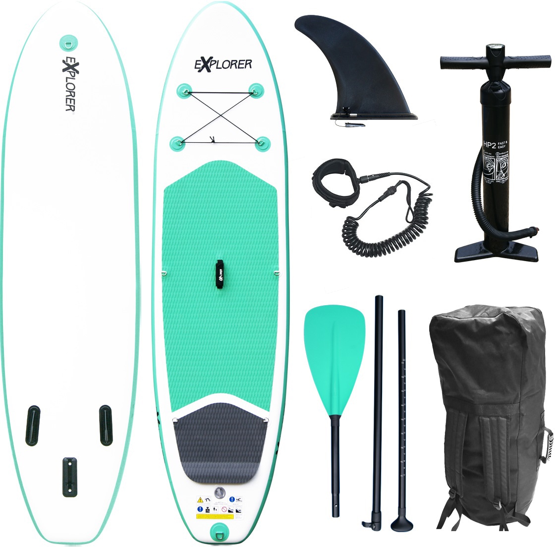 Inflatable SUP-Board »Stand Up Paddleset Explorer 300«, (Set, 6 tlg.)