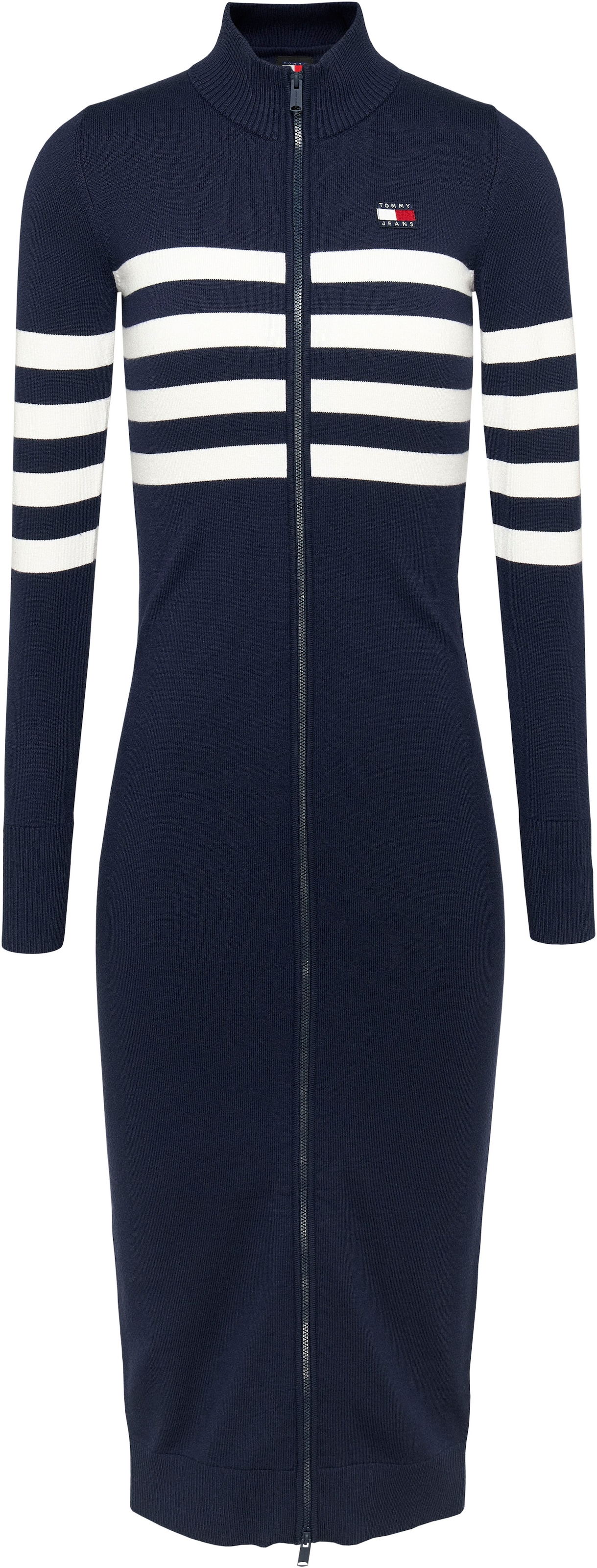 Tommy Jeans Sweatkleid »TJW STRIPE MIDI SWEATER DRESS«, mit Streifendesign