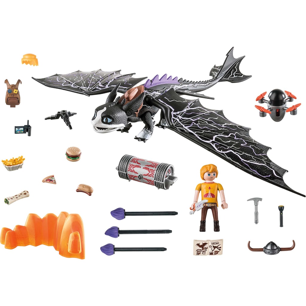 Playmobil® Konstruktions-Spielset »Dragons: The Nine Realms - Thunder & Tom (71081)«, (39 St.)