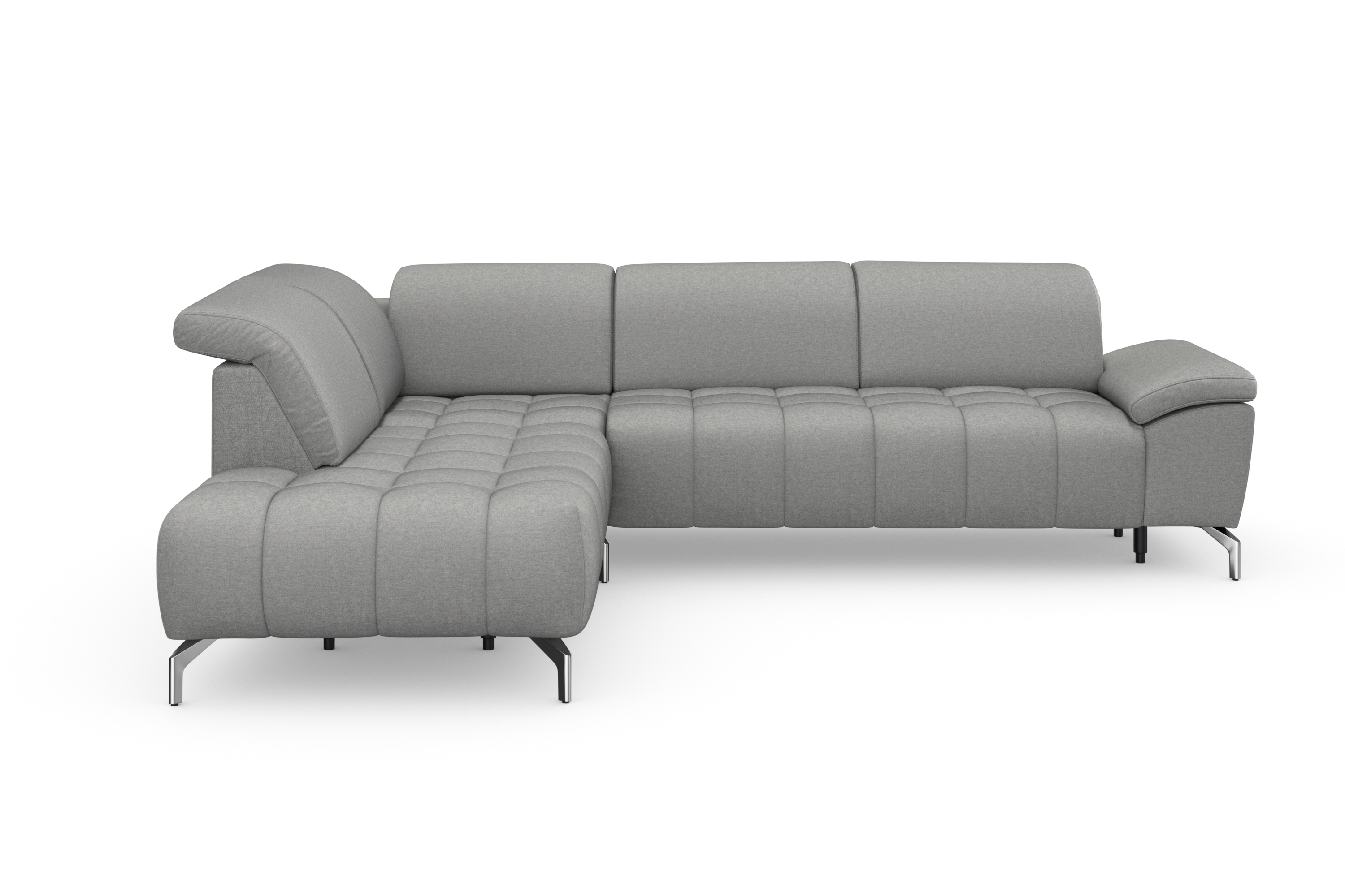 sit&more Ecksofa "Cool L-Form" wahlweise mit Kopfteilverstellung und Vorziehsitz, motorisch