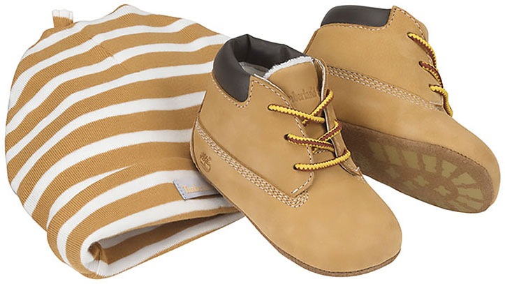 Timberland Babystiefel "Crib Bootie with Hat Set", Geschenkset Babys