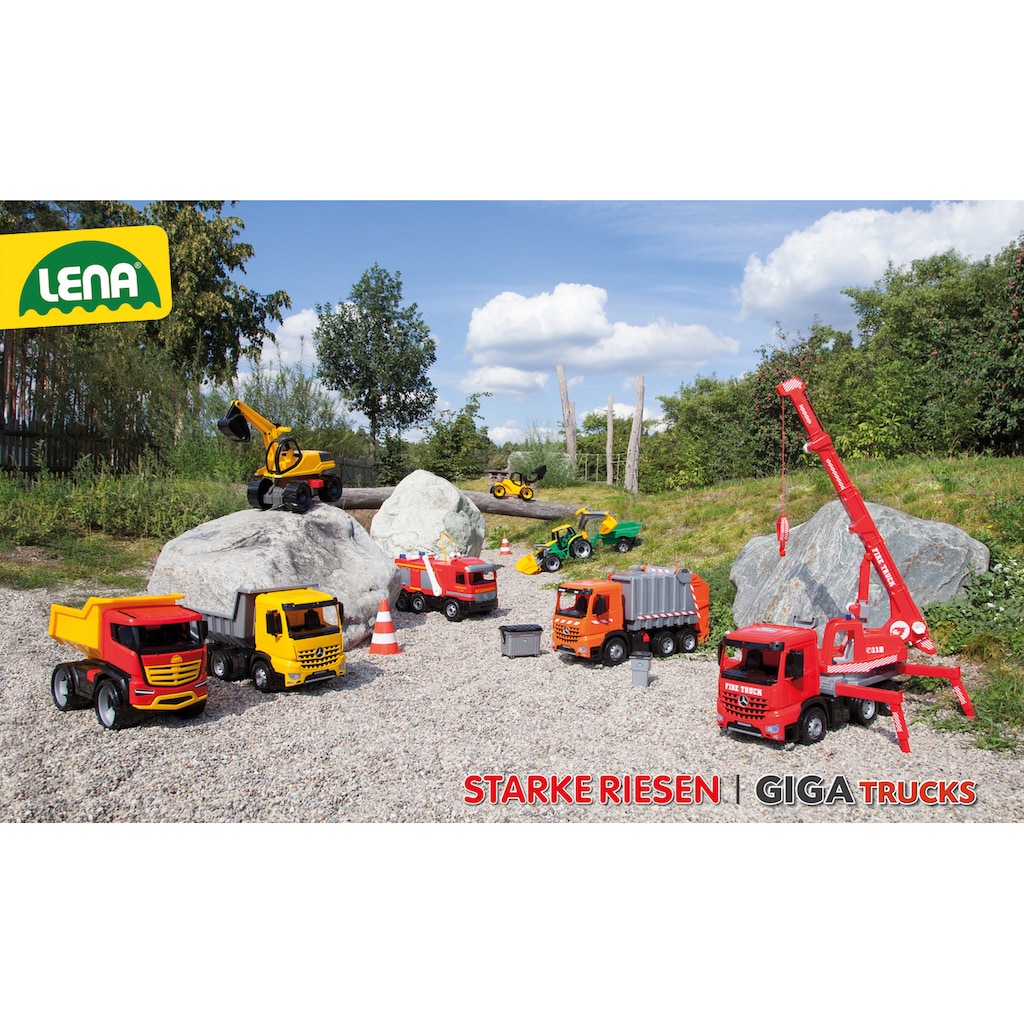 Lena® Spielzeug-Krankenwagen »Giga Trucks, gelb-schwarz«