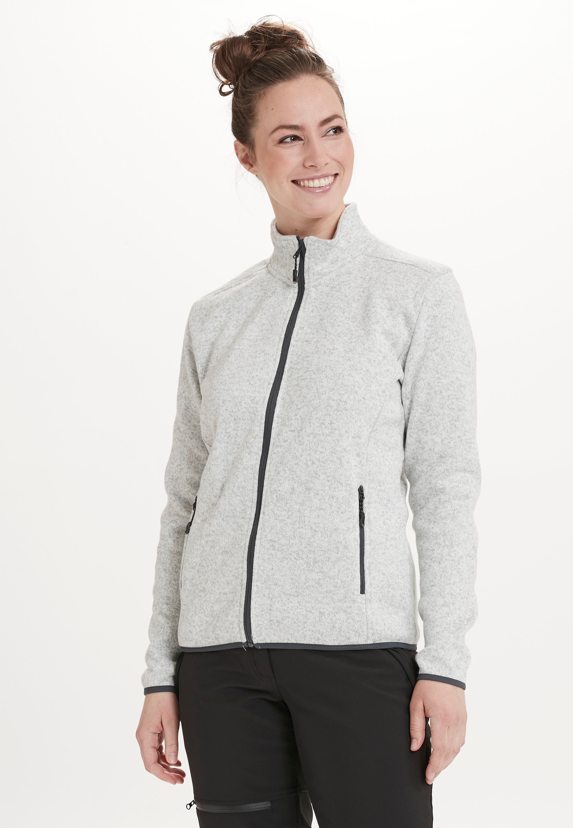 WHISTLER Fleecejacke »Maleo W«, im sportlichen Wollstrick-Look