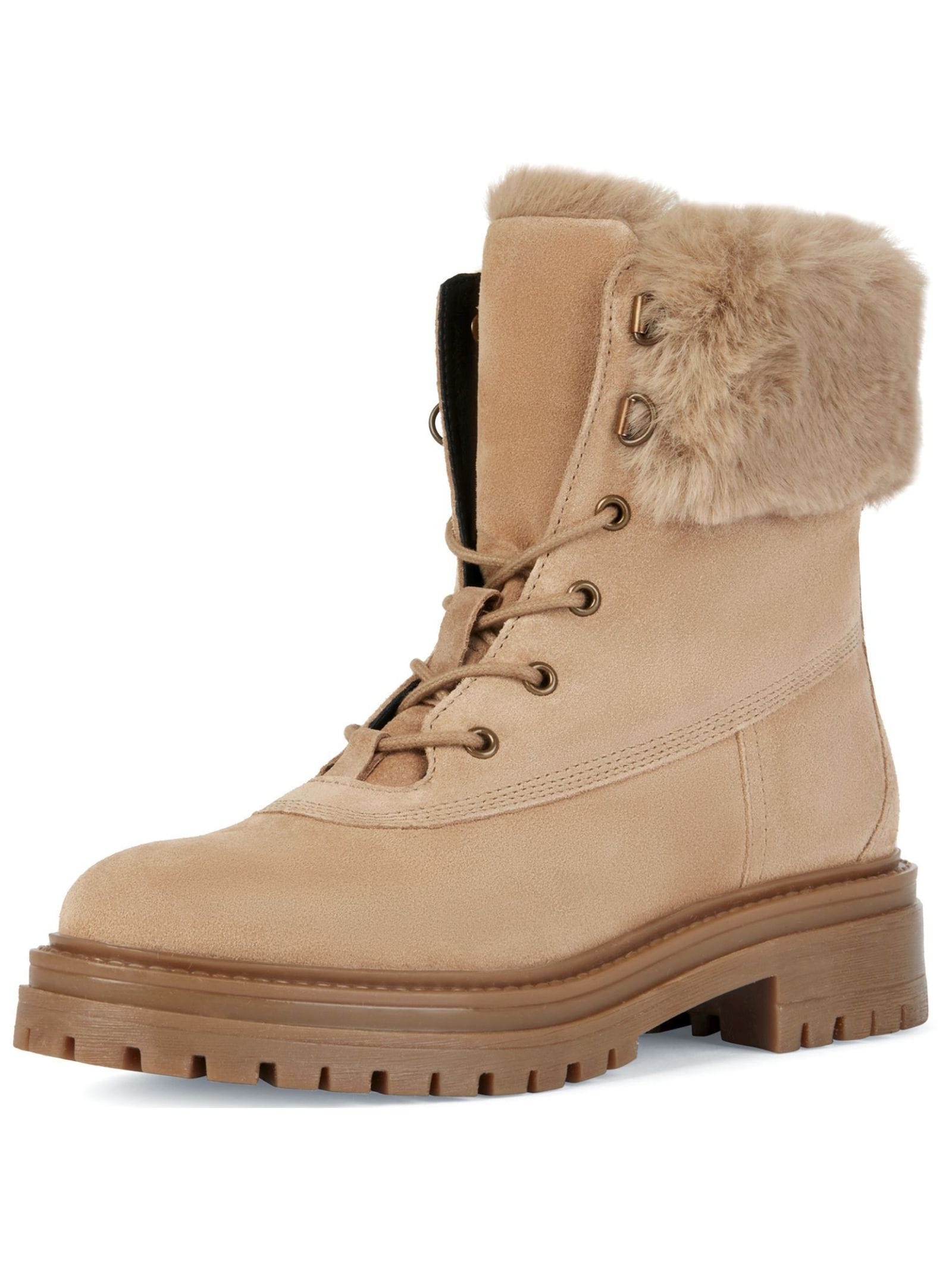 Geox Schnürstiefelette "Geox Stiefelette Veloursleder/Textil" günstig online kaufen