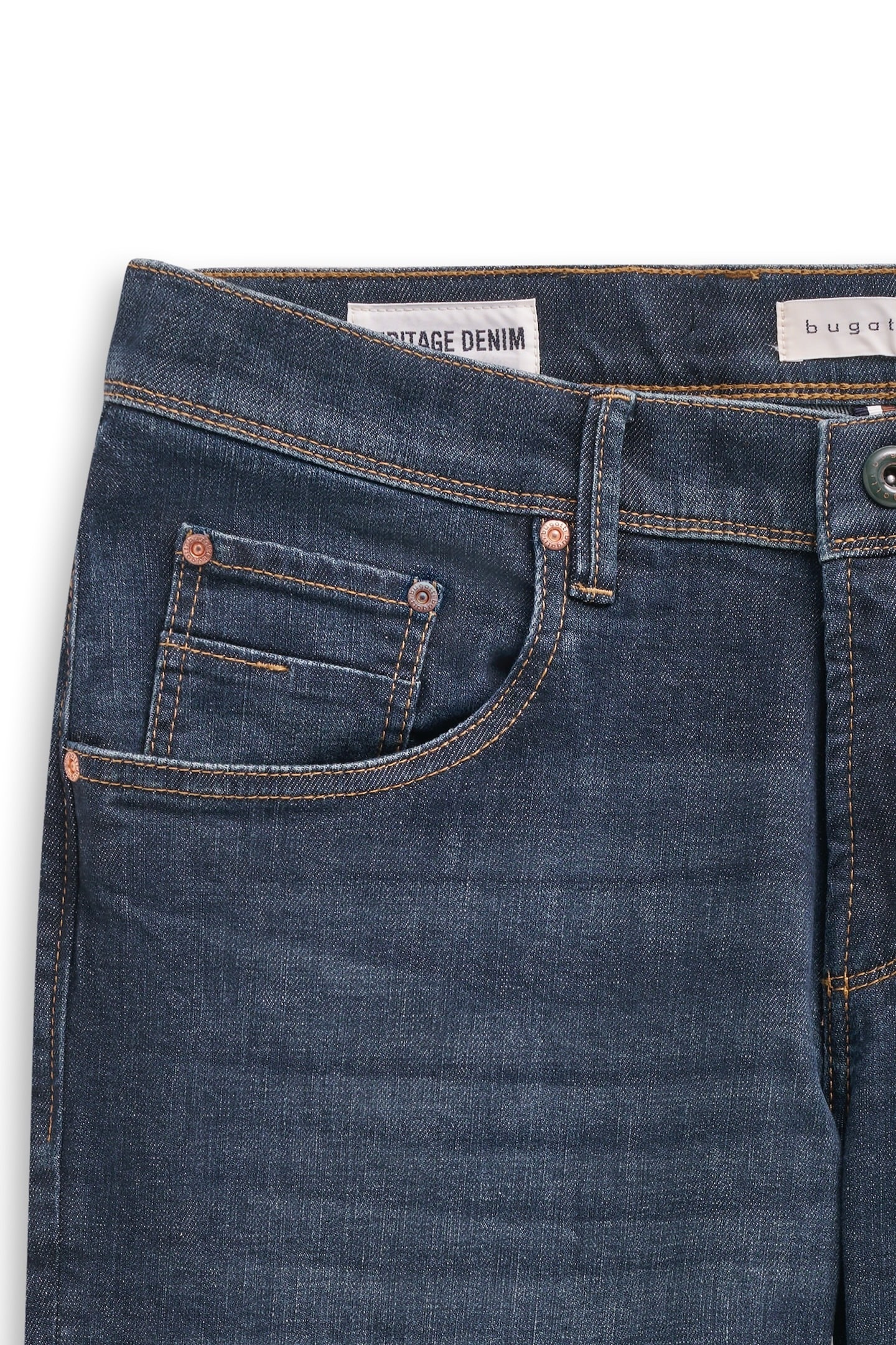 bugatti 5-Pocket-Jeans »Tapered Fit«, aus Stretch Handcrafted Denim