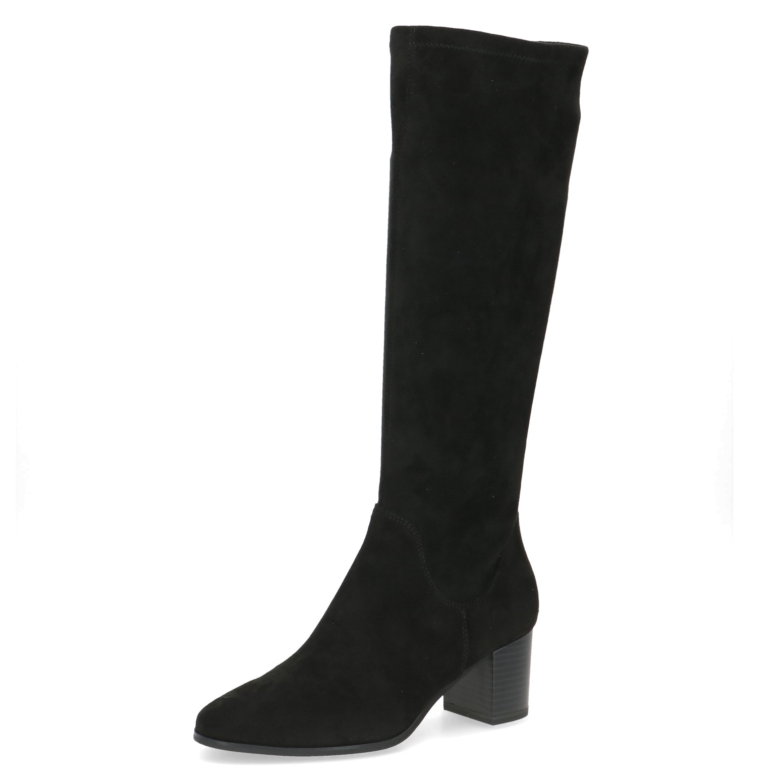 Caprice Stiefel, Blockabsatz, Langschaftstiefel in eleganter, runder Form günstig online kaufen