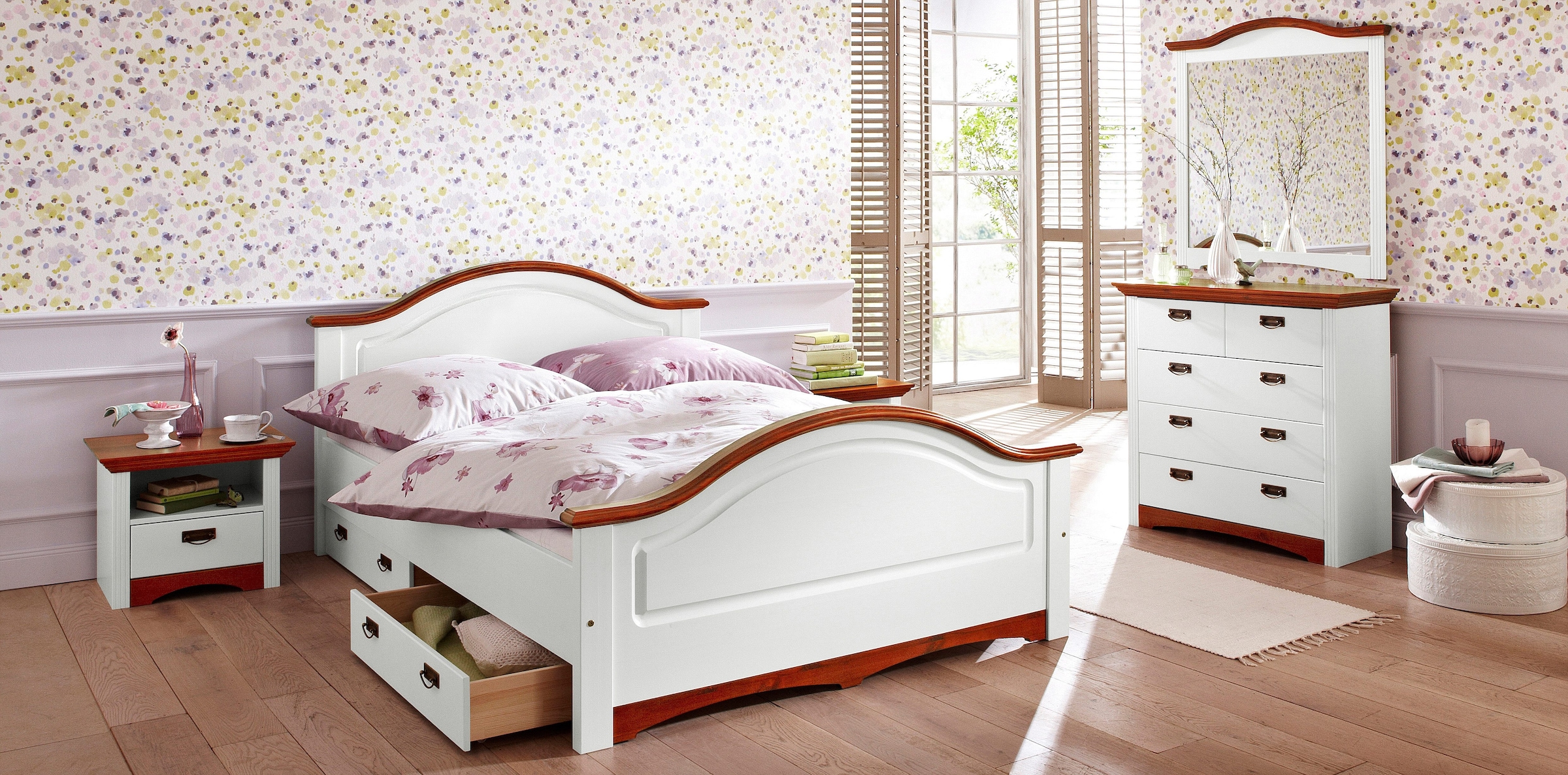Home affaire Schubkastenkommode »Konrad«, Breite 94 cm, aus massiver, FSC®-zertifizierter Kiefer