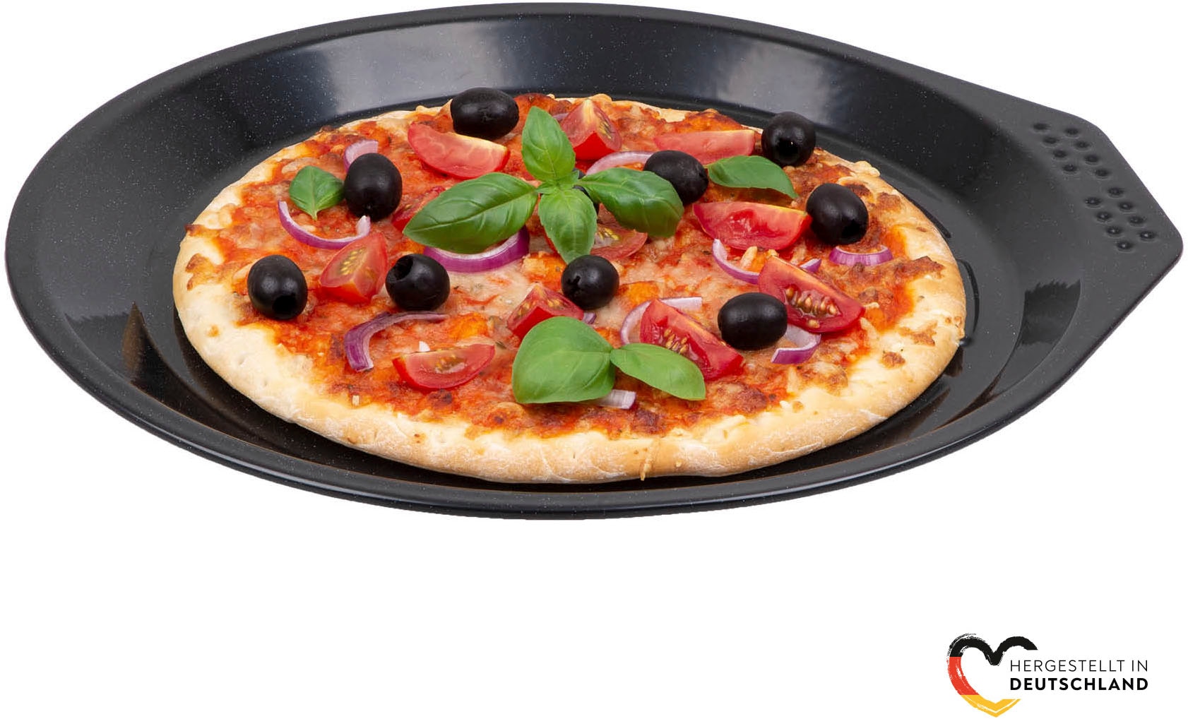 CHG Pizzablech "PRIMA "Emaille"" Emaille  Stahlblech 1 Stk. tlg. mit prakti günstig online kaufen