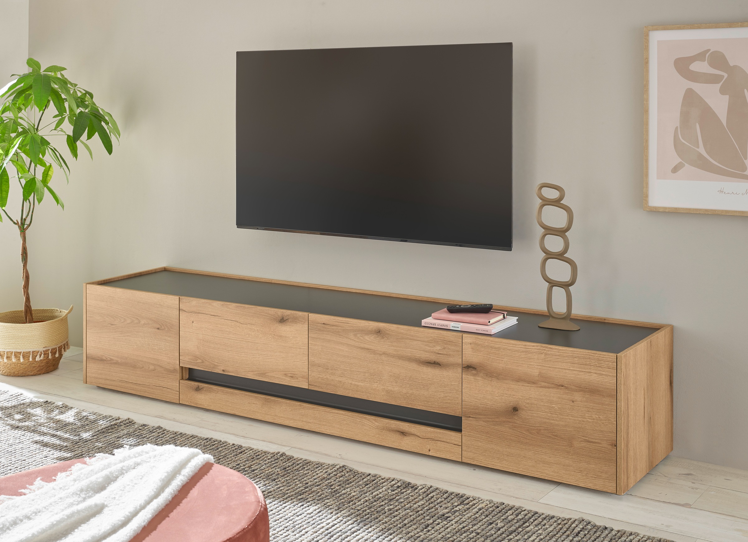 Home affaire Lowboard "City/Giron, moderner TV-Schrank, Kommode, TV-Untersc günstig online kaufen