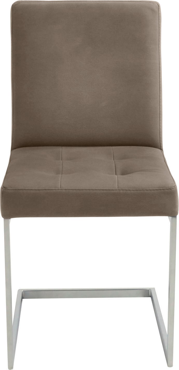 K+W Komfort & Wohnen Eckbankgruppe »Spider II« Set, 4 Stk. tlg. langer Schenkel 195cm, 2 Freischwinger, Auszugstisch in Breite 120 cm