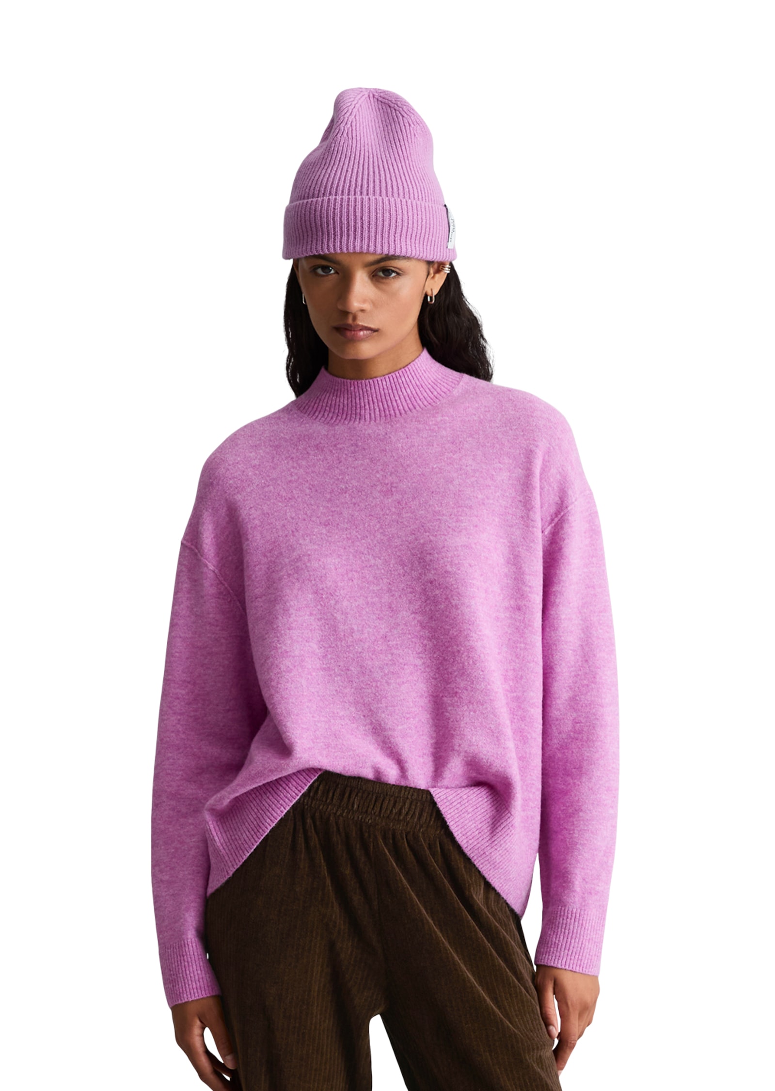 Marc OPolo DENIM Strickpullover regular fit aus softem Schurwolle-Mix, Rundhals