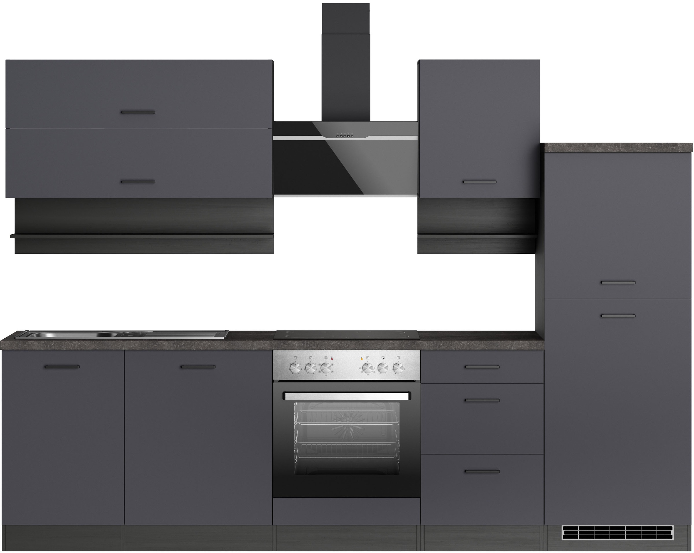 KOCHSTATION Küchenzeile "KS-Frieda Breite 280 cm" wahlweise mit E-Geräten, günstig online kaufen