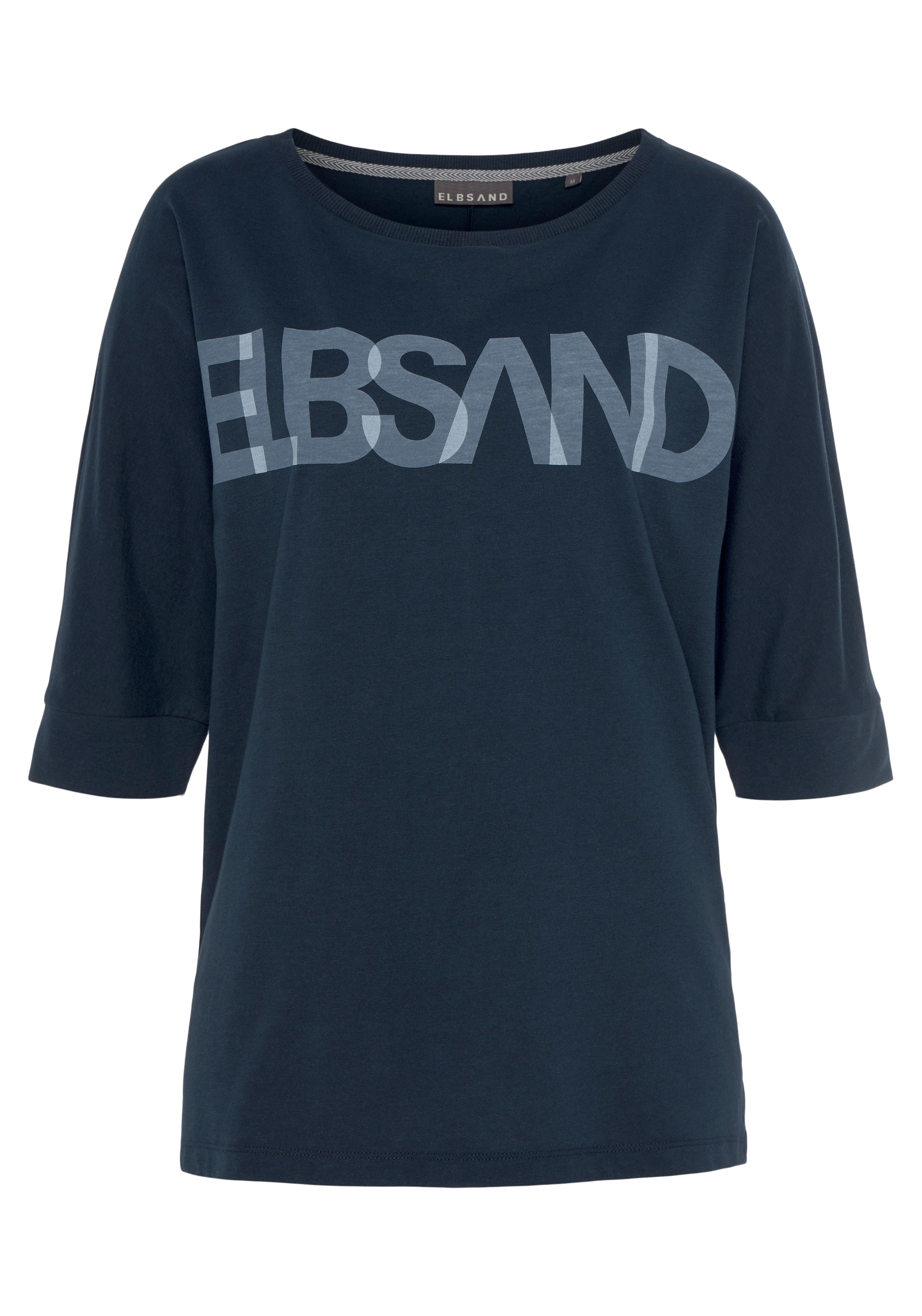 Elbsand 3/4-Arm-Shirt, mit Logodruck, Baumwoll-Mix, lockere Passform günstig online kaufen