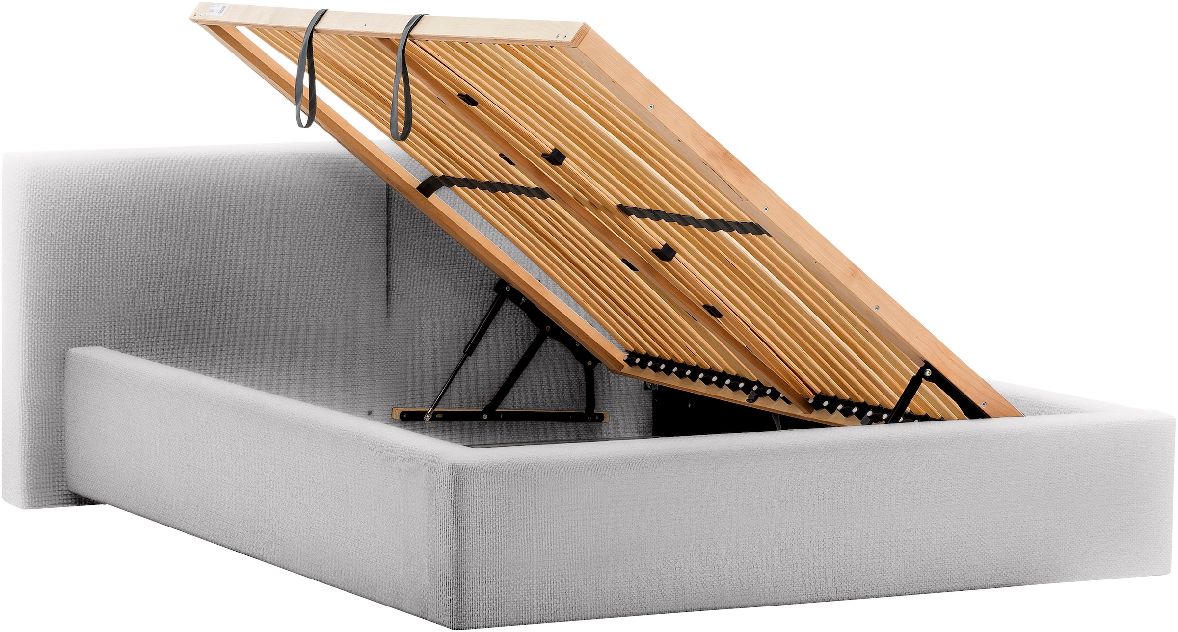 meise.möbel Polsterbett »Cube wahlweise mit Matratze und Bettkasten«, extra flaches Kopfteil, erhältlich in den Breiten 140cm, 160cm & 180cm