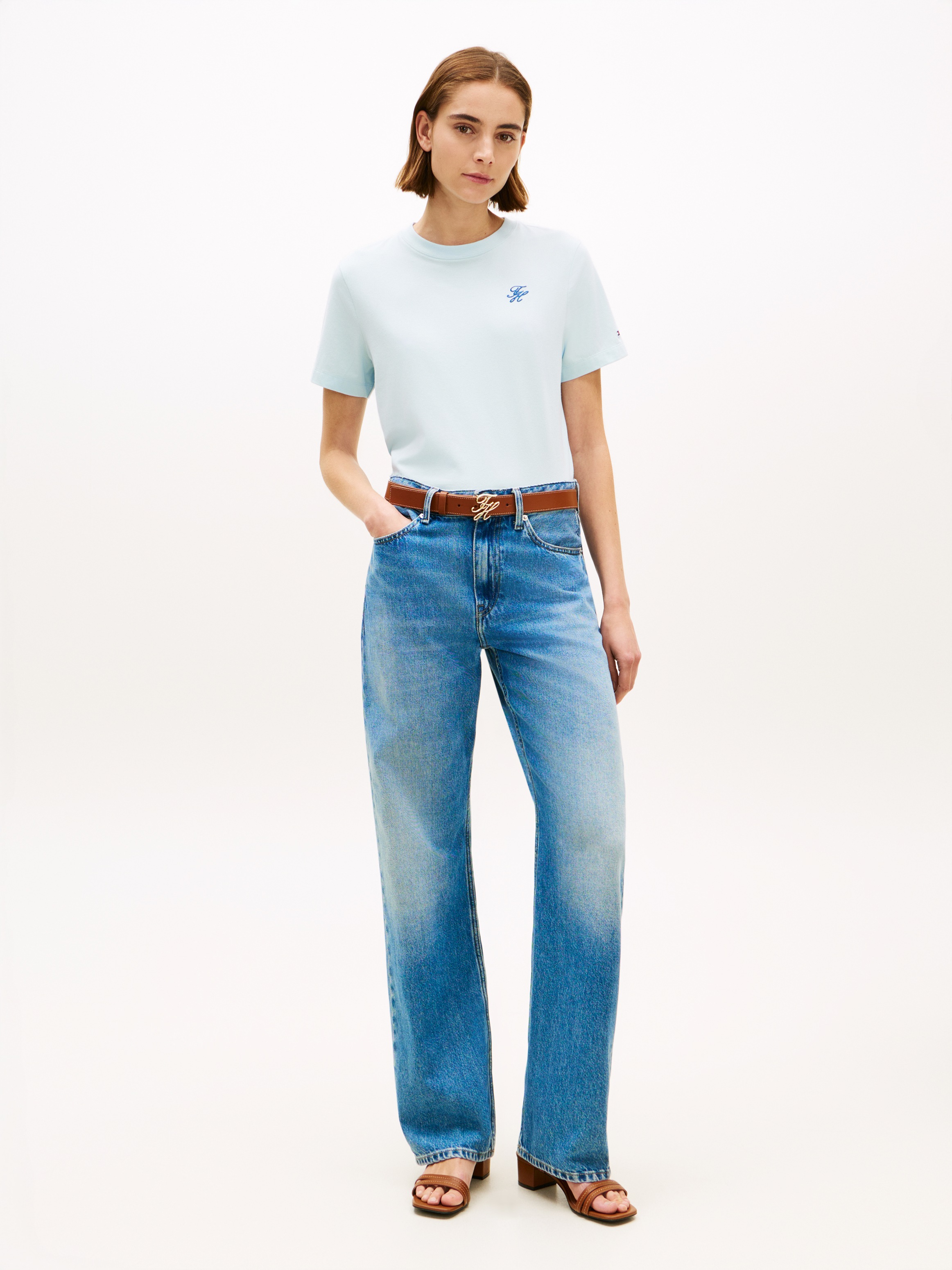 Thumbnail - Tommy Hilfiger Kurzarmshirt "TH SCRIPT REG C-NK SS TEE"