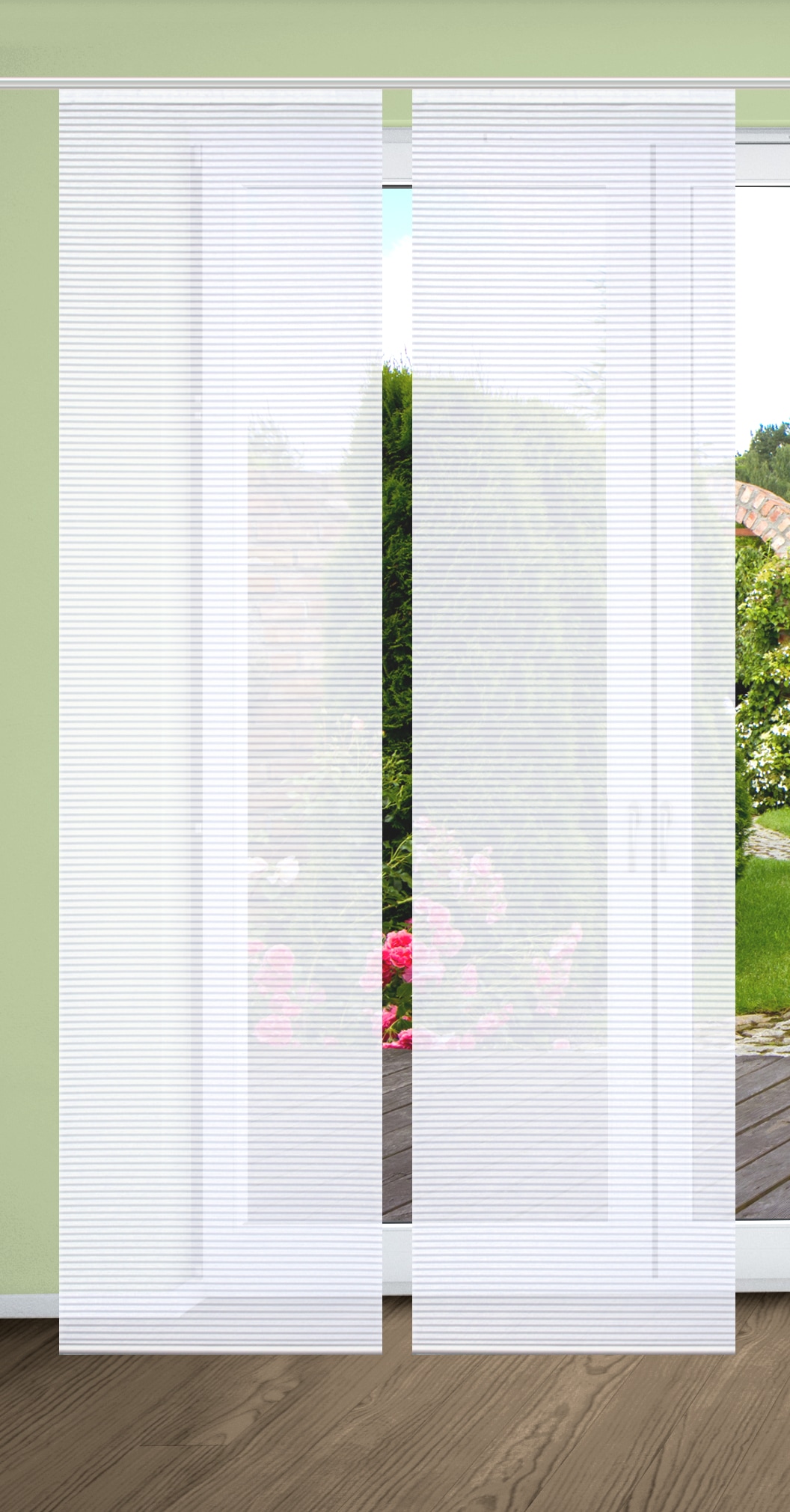 HOME in green Schiebegardine »ROMOLUS« (2 St.) rinki...