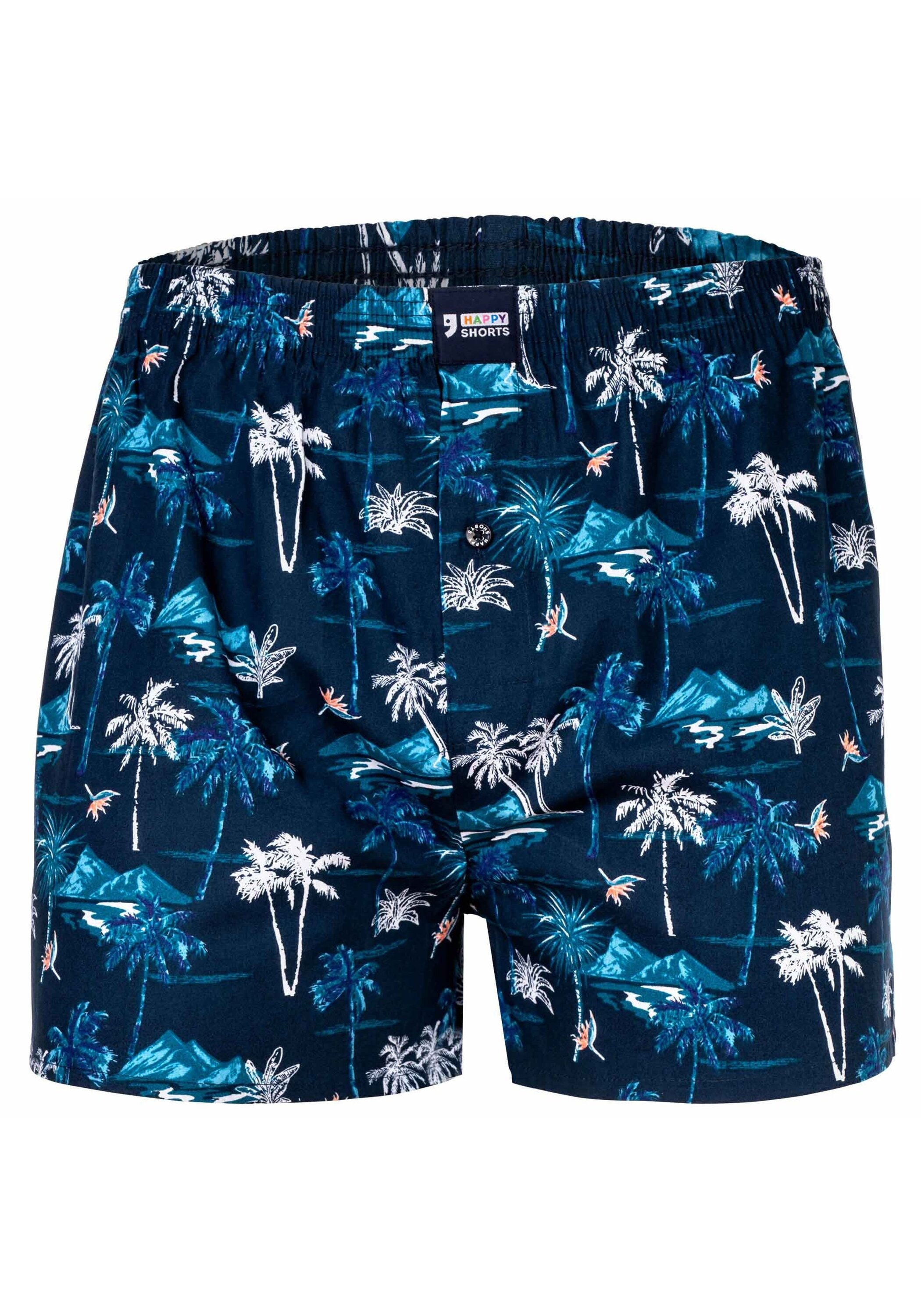 HAPPY SHORTS Herren Webboxer "Web-Boxershorts 1er Pack", Gr. XL, bunt, Obermaterial: 100% Baumwolle CO., Unterhosen