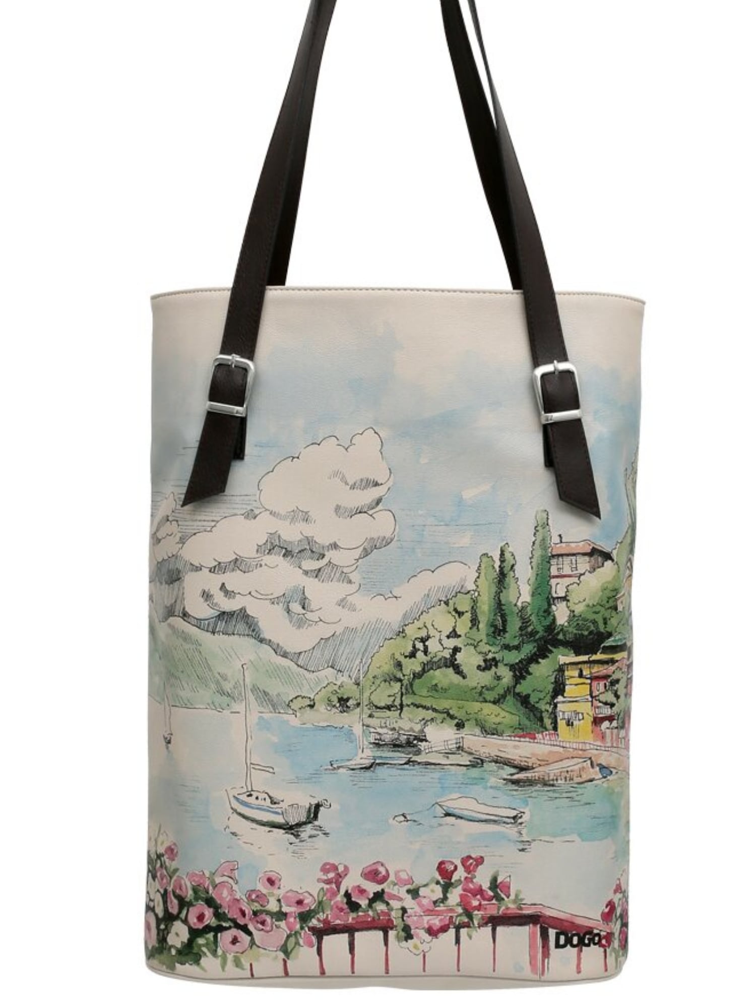 DOGO Umhängetasche "Damen Tall Bag Lago di Como Vegan Damen Handtaschen (Fa günstig online kaufen