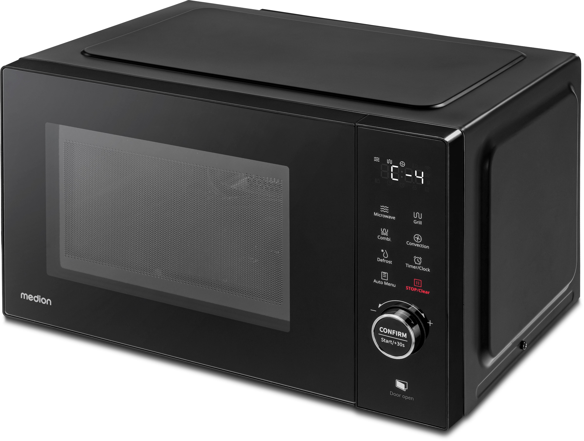 Medion® Mikrowelle »MD 12031 mit Grill und Heißluftfunktion«, Grill und Heißluft-Mikrowelle, 23 L, 5 Leistungsstufen, 11 Automatikpogramme, Auftaufunktion