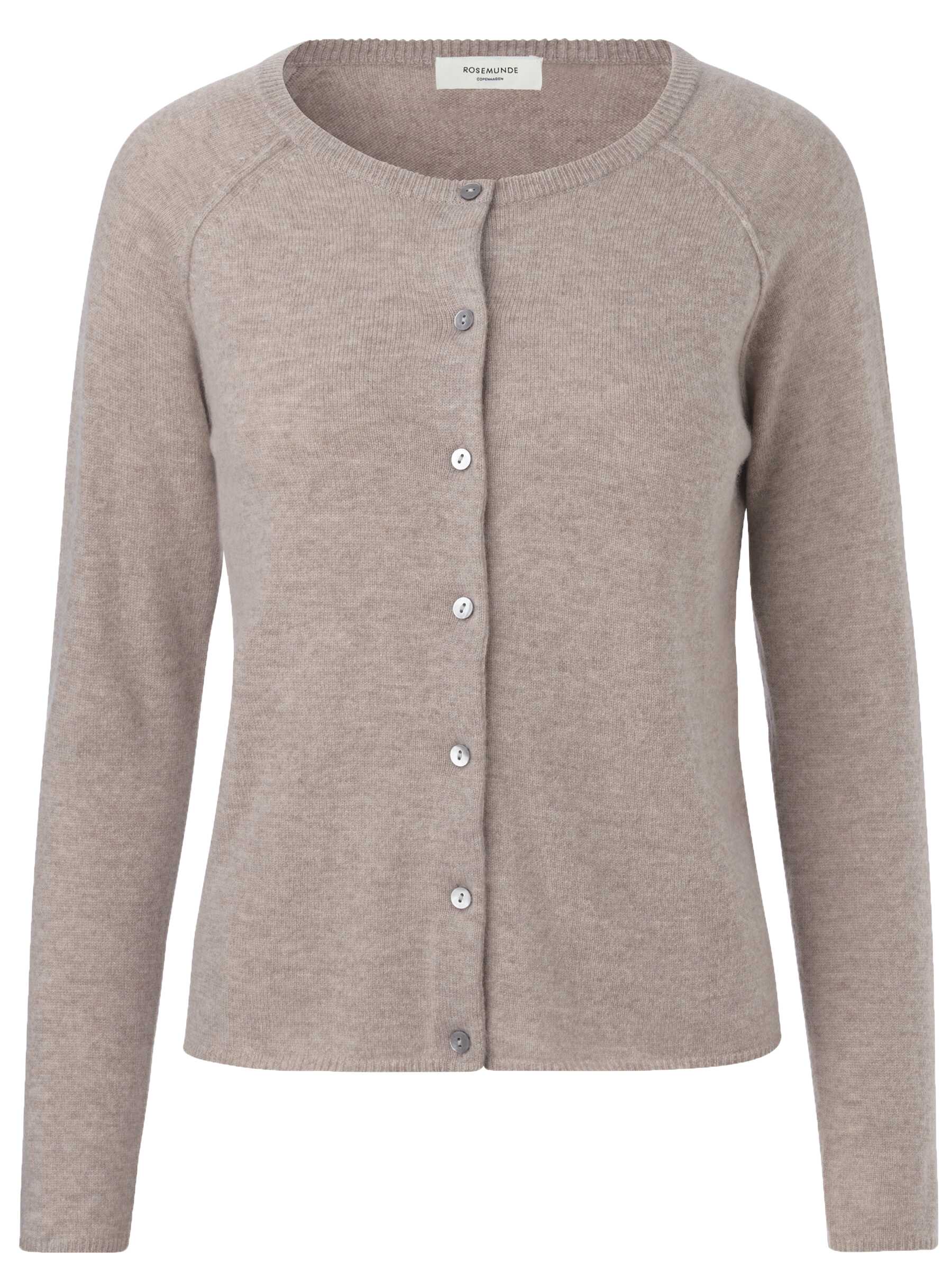 rosemunde 1100000002199 "Laica cardigan mit Wolle und Kaschmir" mit Rundhalsausschnitt, Woll-Kaschmir-Mix