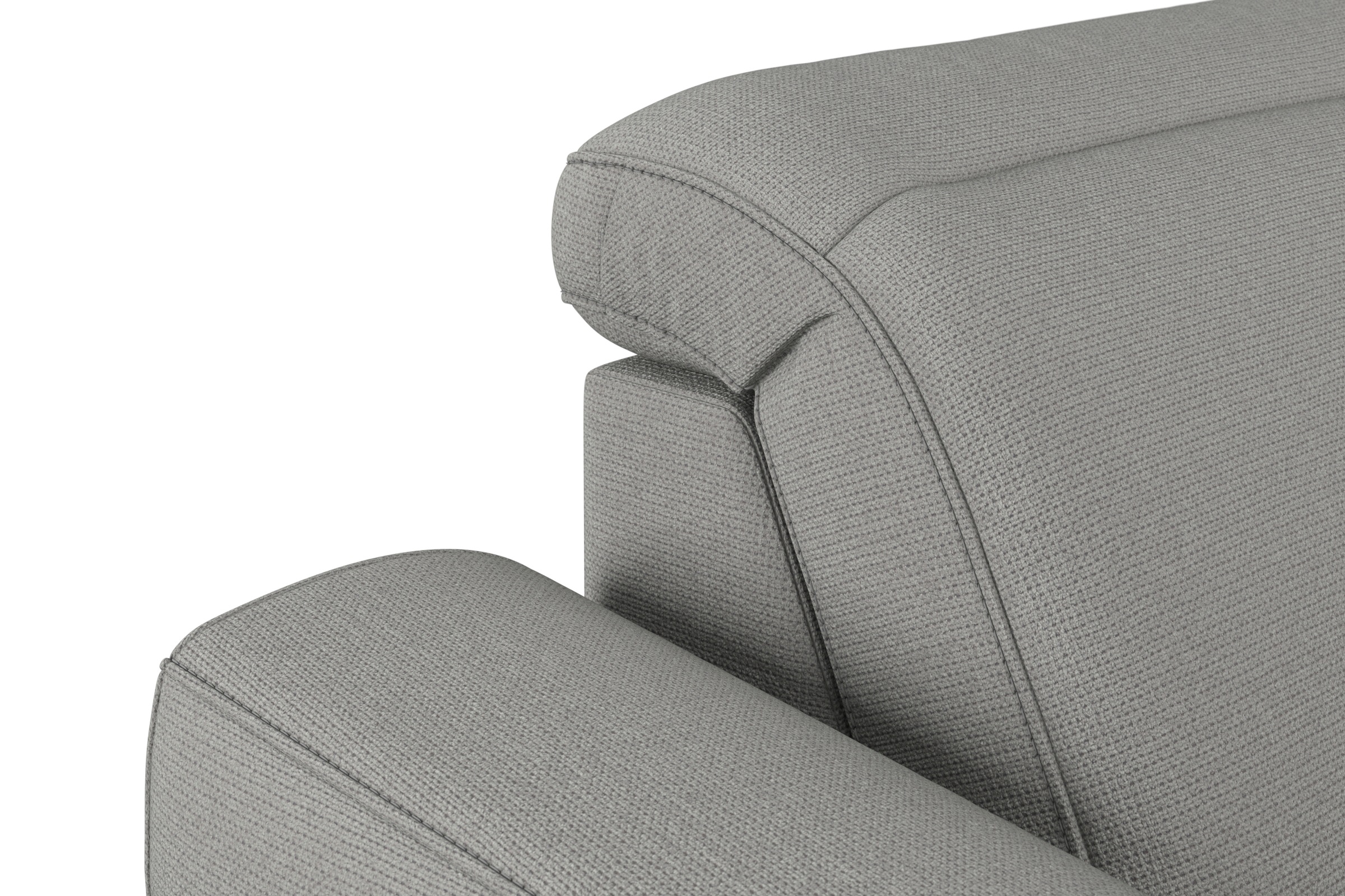 sit&more Wohnlandschaft »Dundee U-Form«, mit Federkern und Edelstahlfüßen, wahlweise mit Kopfteilverstellung