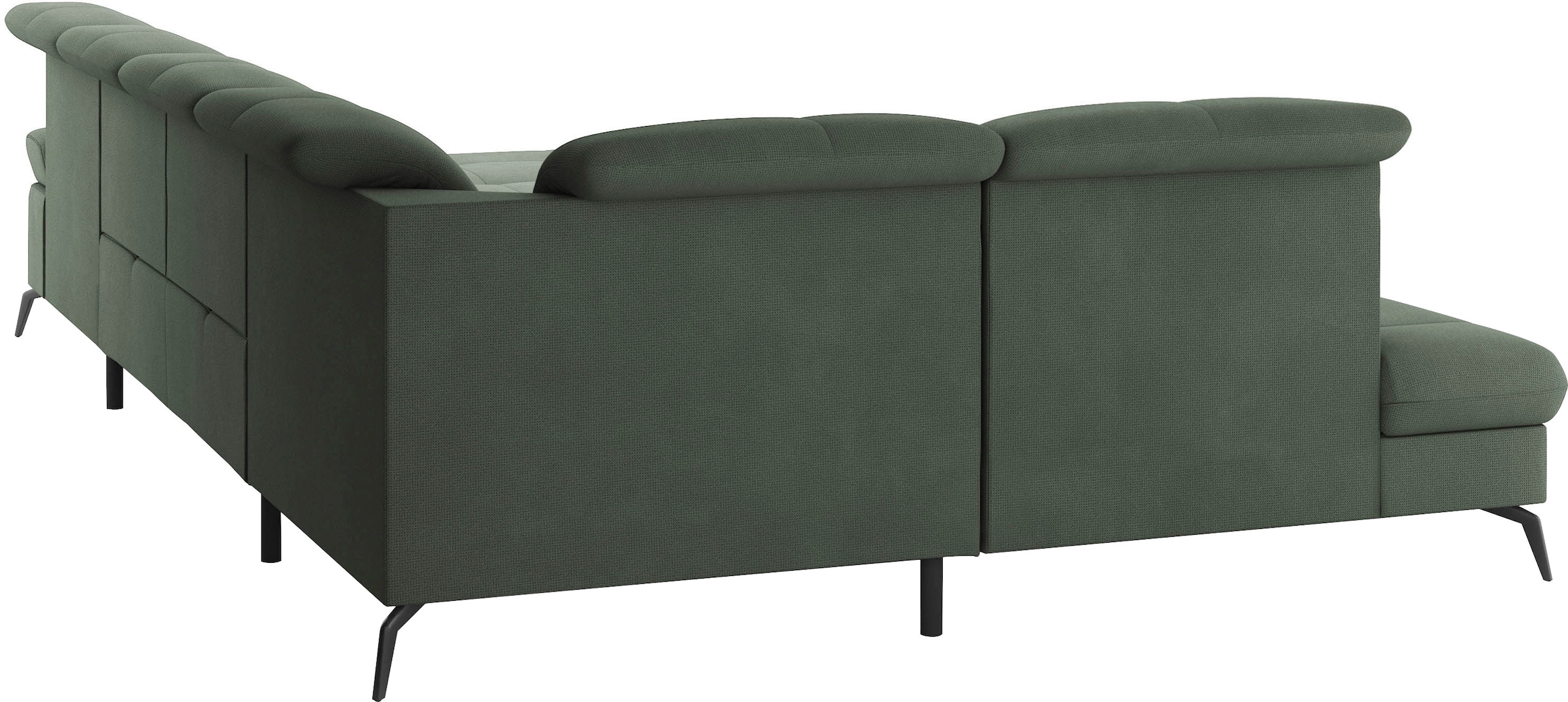 sit&more Wohnlandschaft »Amica, U-Form, inkl. Sitztiefenverstellung und Armteilverstellung«, wahlweise mit Kopfteilverstellung, Bettfunktion und Bettkasten