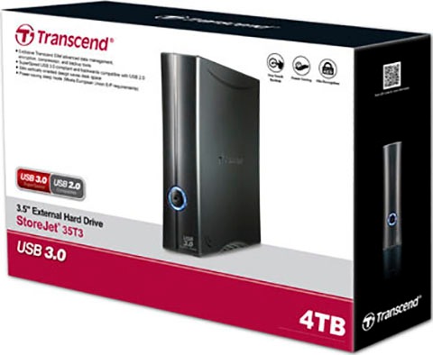 Transcend externe HDD-Festplatte »StoreJet 35T3«, 3,5 Zoll, Anschluss USB 3.1 Gen-1