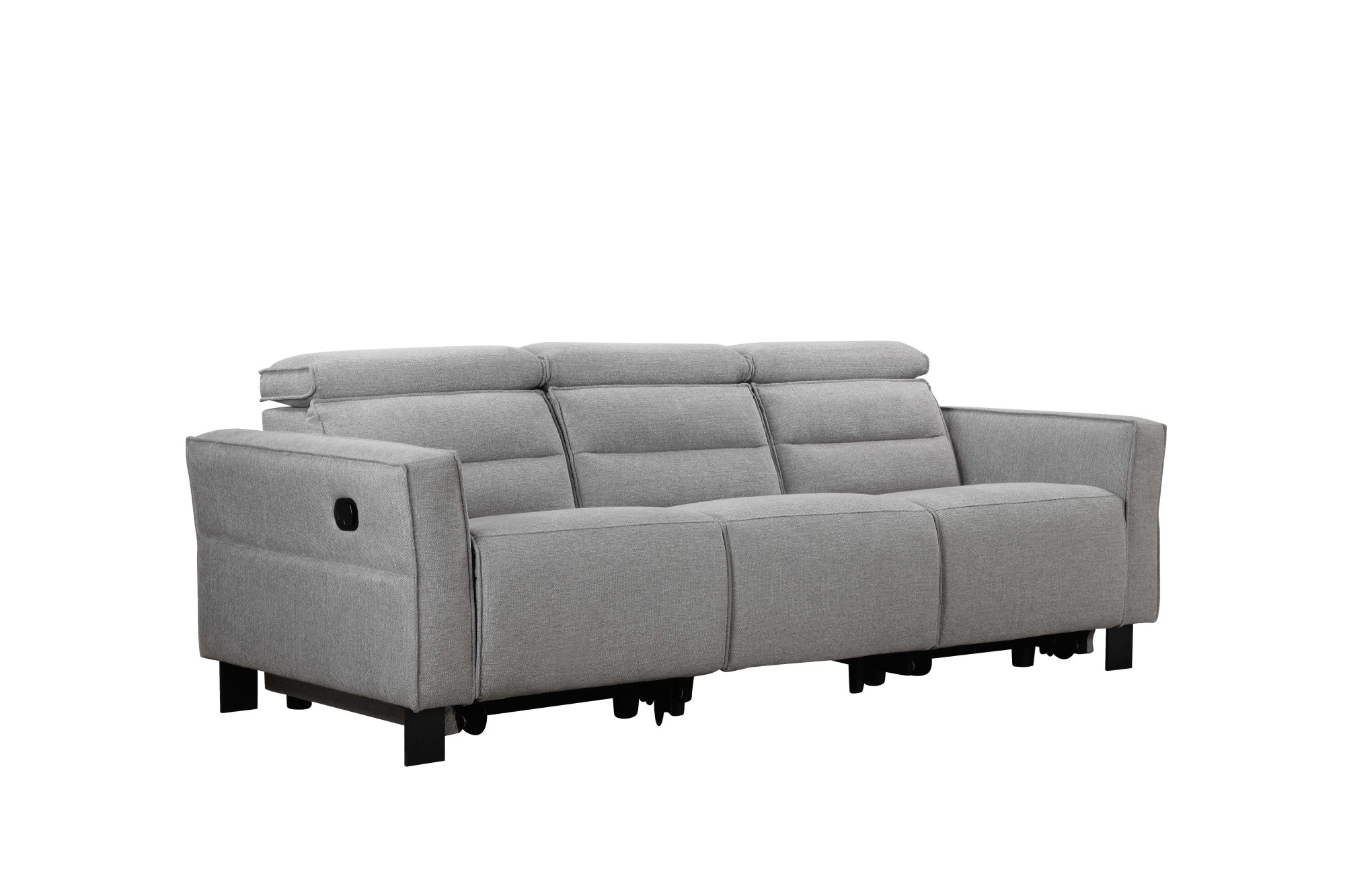 Places of Style 3-Sitzer »Carpari, 224cm, manuelle od. elektrische Relaxfunktion in 2 Sitzen«, mit USB-A/C, Kopfteilverstellung, Echtleder, Kunstleder, Webstoff
