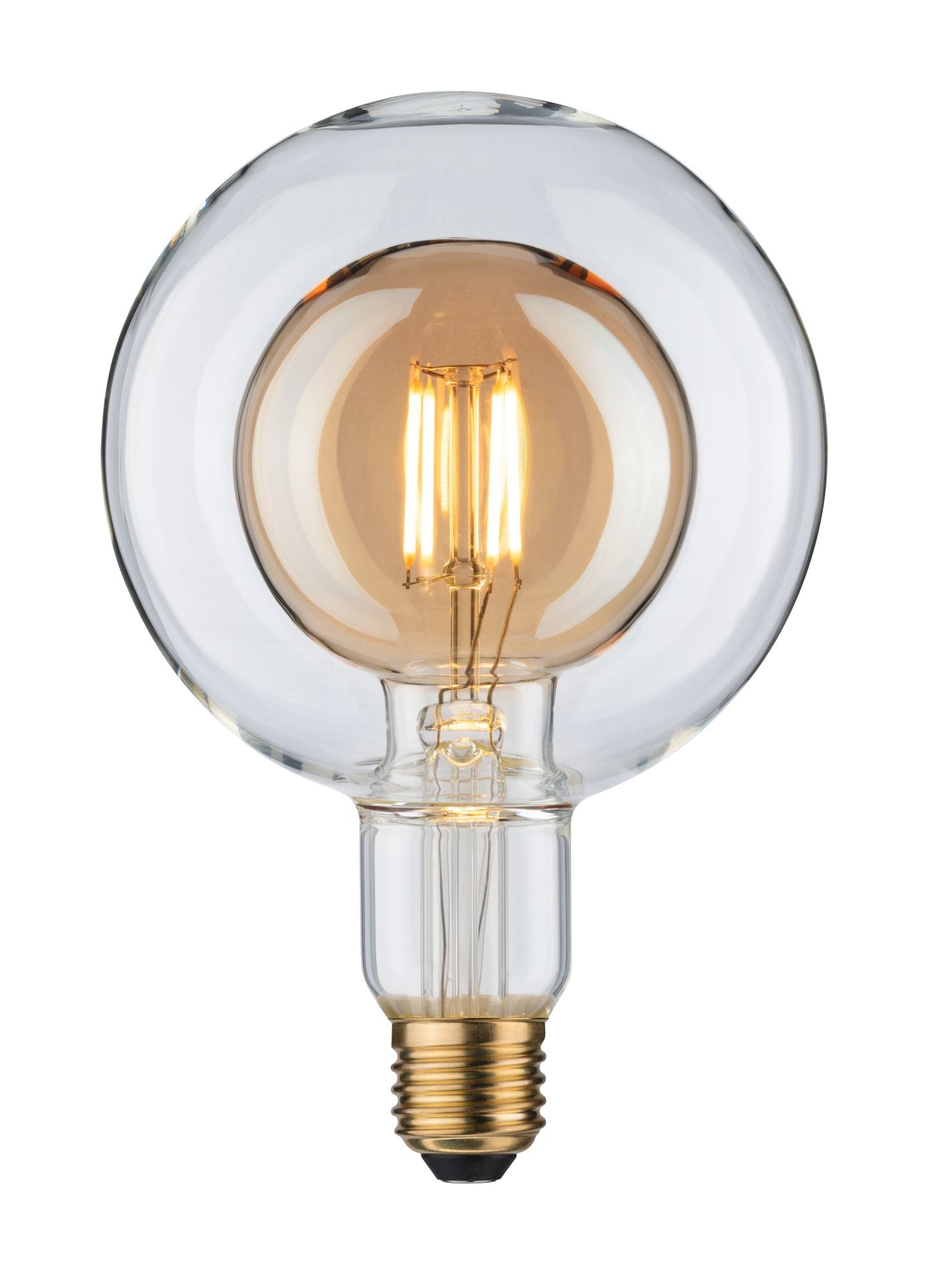 Globe 125 Inner Shape 4W E27 2.700K Warmweiß Gold LED-Leuchtmittel, Warmweiß