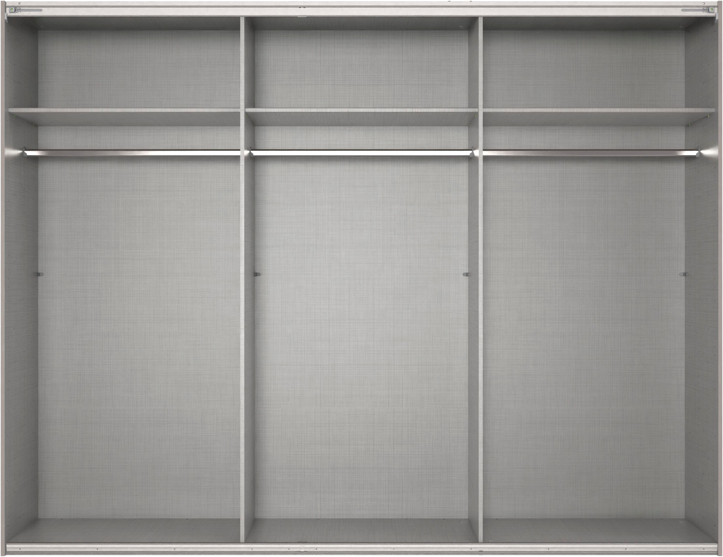 Wimex Kleiderschrank »Mugano, Made in Germany, Lieferung bis in Deine Etage und Stellort«, (wähle Deine Ausstattung: Basic oder Premium!), 3 Schwebetüren, große Größen, mit oder ohne Spiegel, Metallgriffe