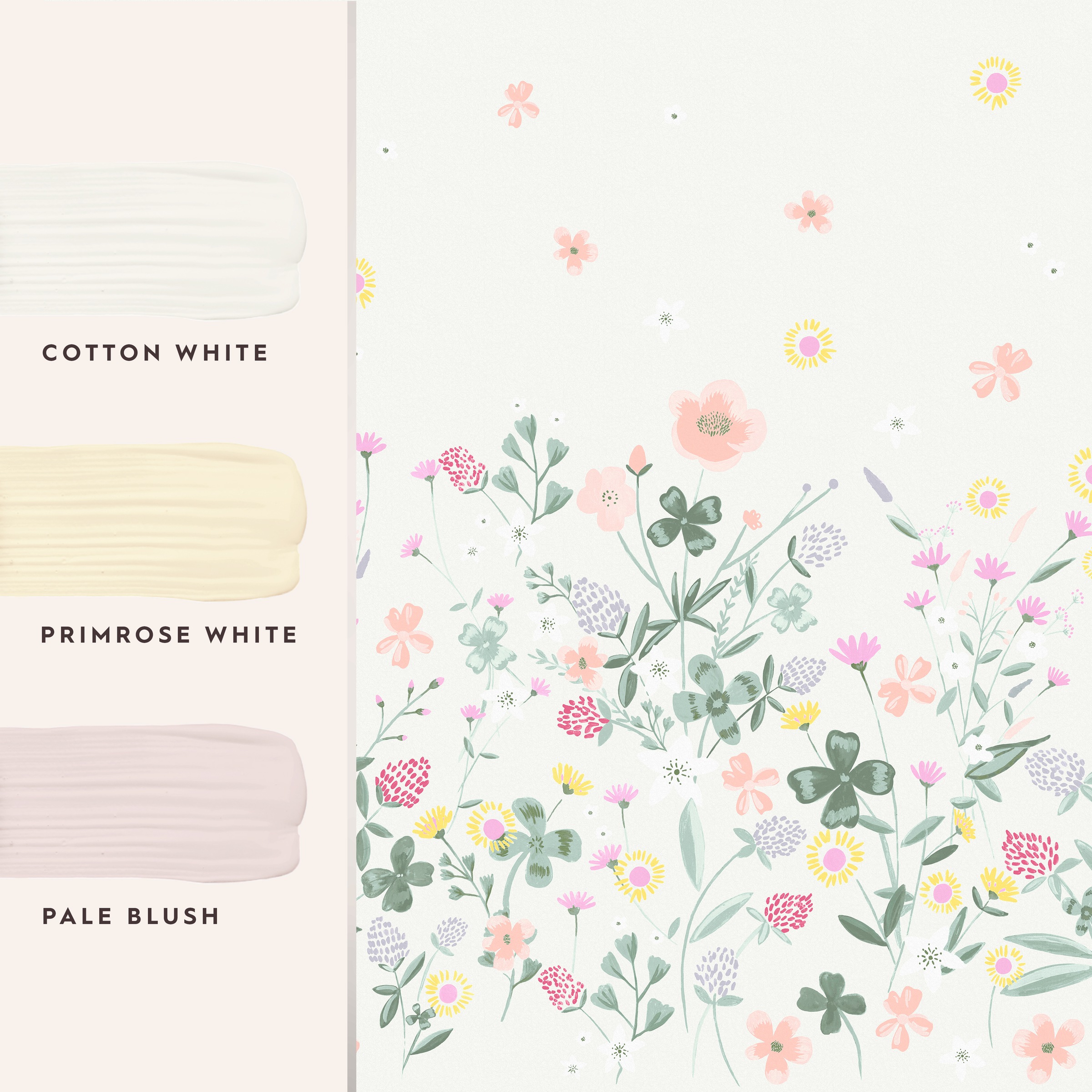 LAURA ASHLEY Fototapete »Clodagh« floral | geblümt texturiert 300x280cm