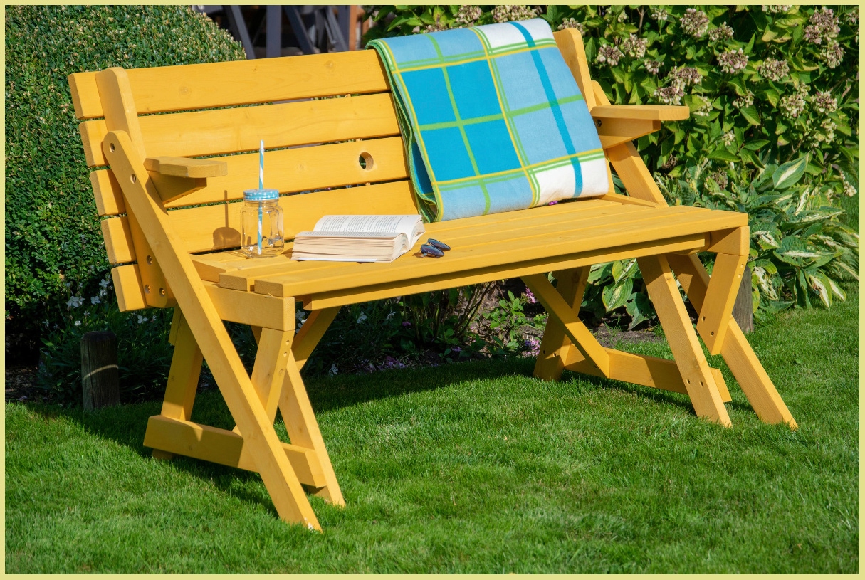 dobar Gartentisch »2 in 1«, BxTxH: 138x144x77 cm