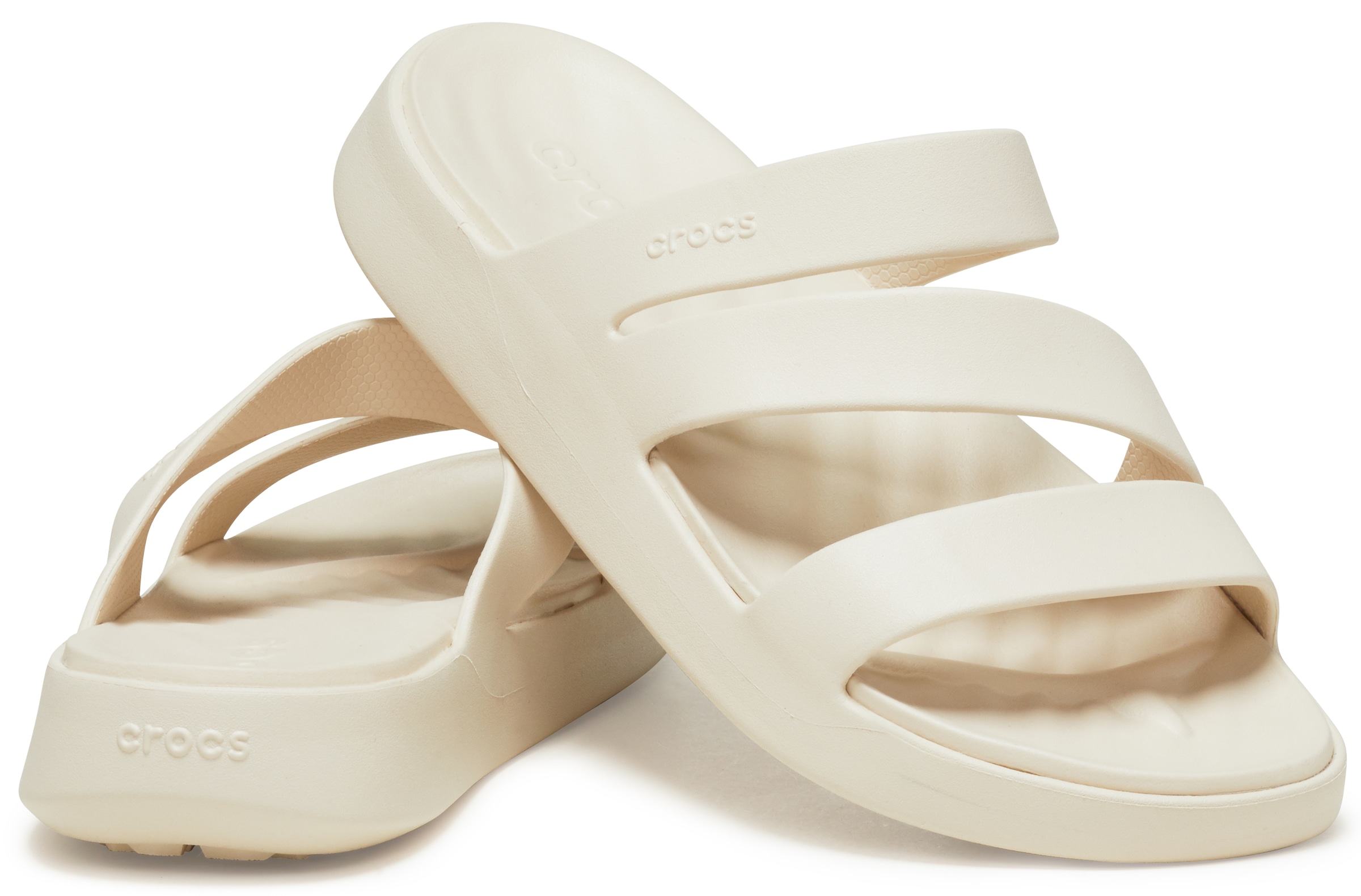 Crocs Badepantolette »Getaway Strappy«, Sommerschuh, Badeschuh, Poolslides mit modischen Riemchen