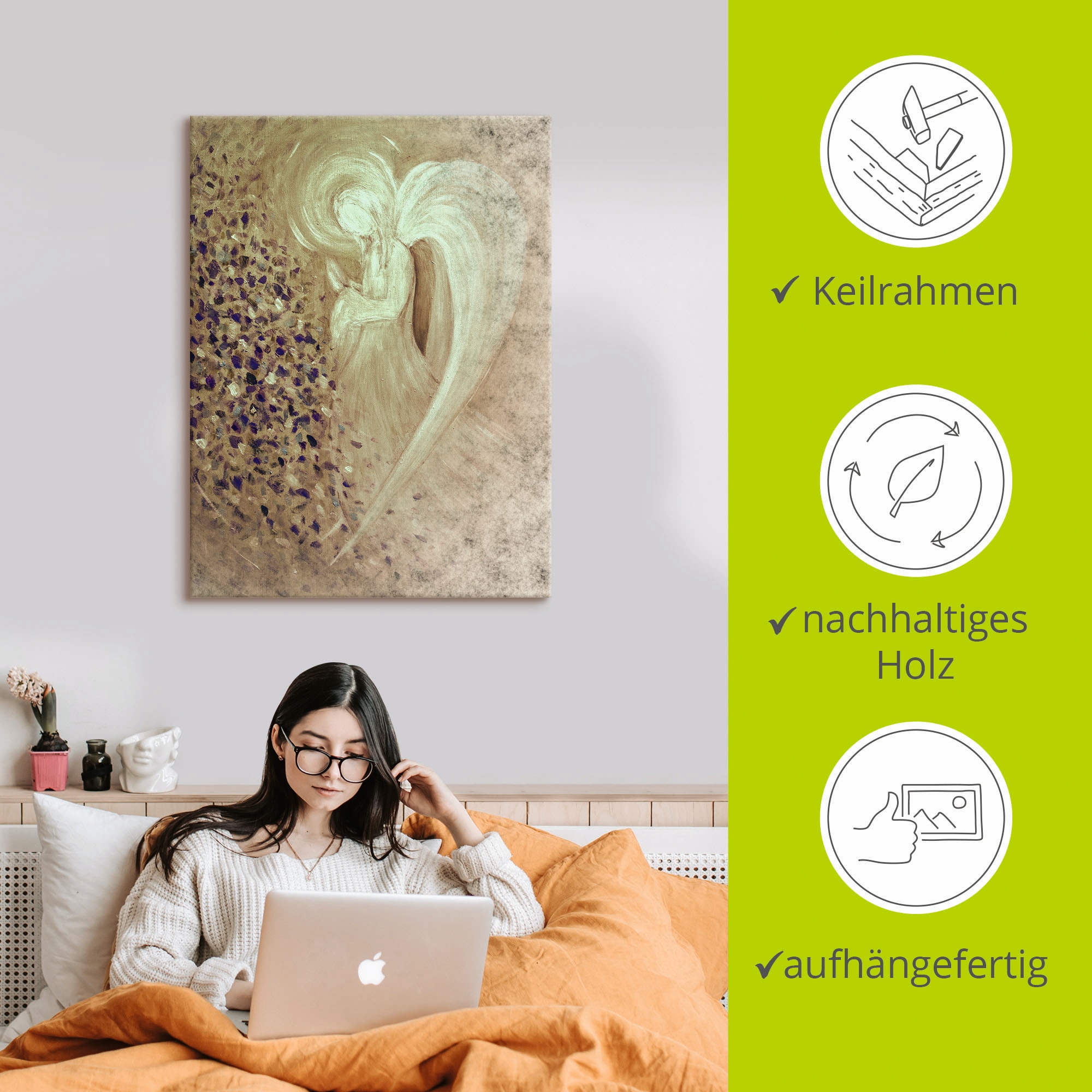 Artland Wandbild »Engel I«, Religion, (1 St.), als Leinwandbild, Poster, Wandaufkleber in verschied. Größen