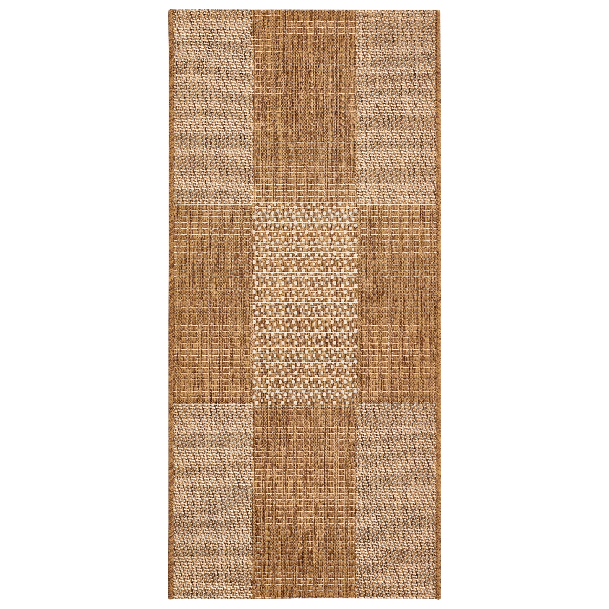 Andiamo Teppich "ARIZONA1" rechteckig 5 mm Höhe Flachgewebe, kariertes Muster, In- und Outdoor geeignet, wetterfest