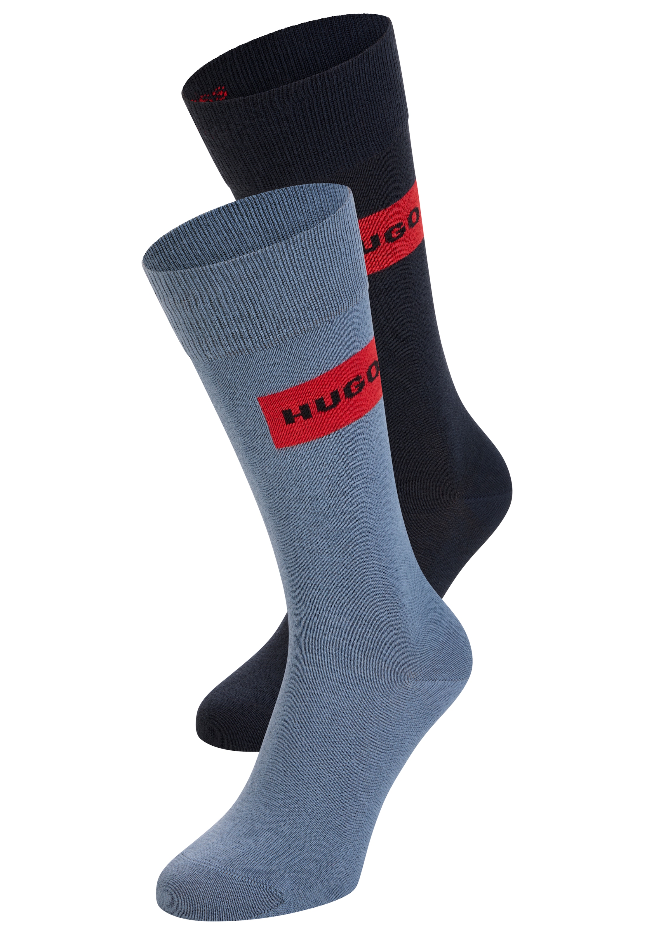 HUGO Underwear Socken "RED LABEL" 2 Paar tlg. mittelhoch, verstärkte Fersen günstig online kaufen