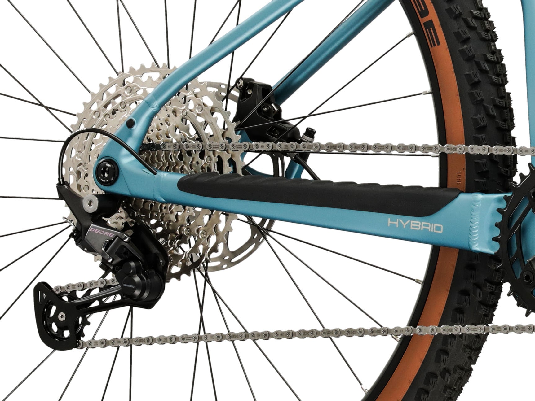 Kross »E-MTB Influx Hybrid 4.0 21,3Ah / 800 Wh 29 Zoll blau 12 Gänge 2026« 12 Gang Shimano DEORE M6100 Schaltwerk Kettenschaltung Mittelmotor 250 W