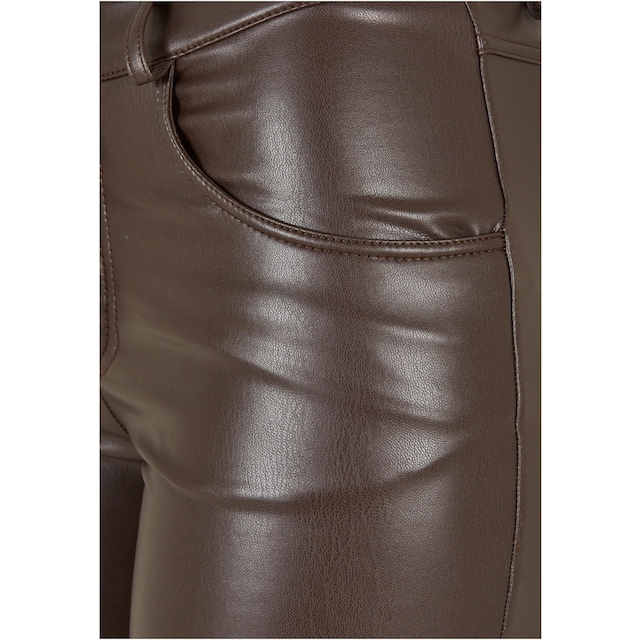 (1 »Damen online URBAN bestellen BAUR | tlg.) Waist Jerseyhose Ladies Leather Mid CLASSICS Pants«, Synthetic