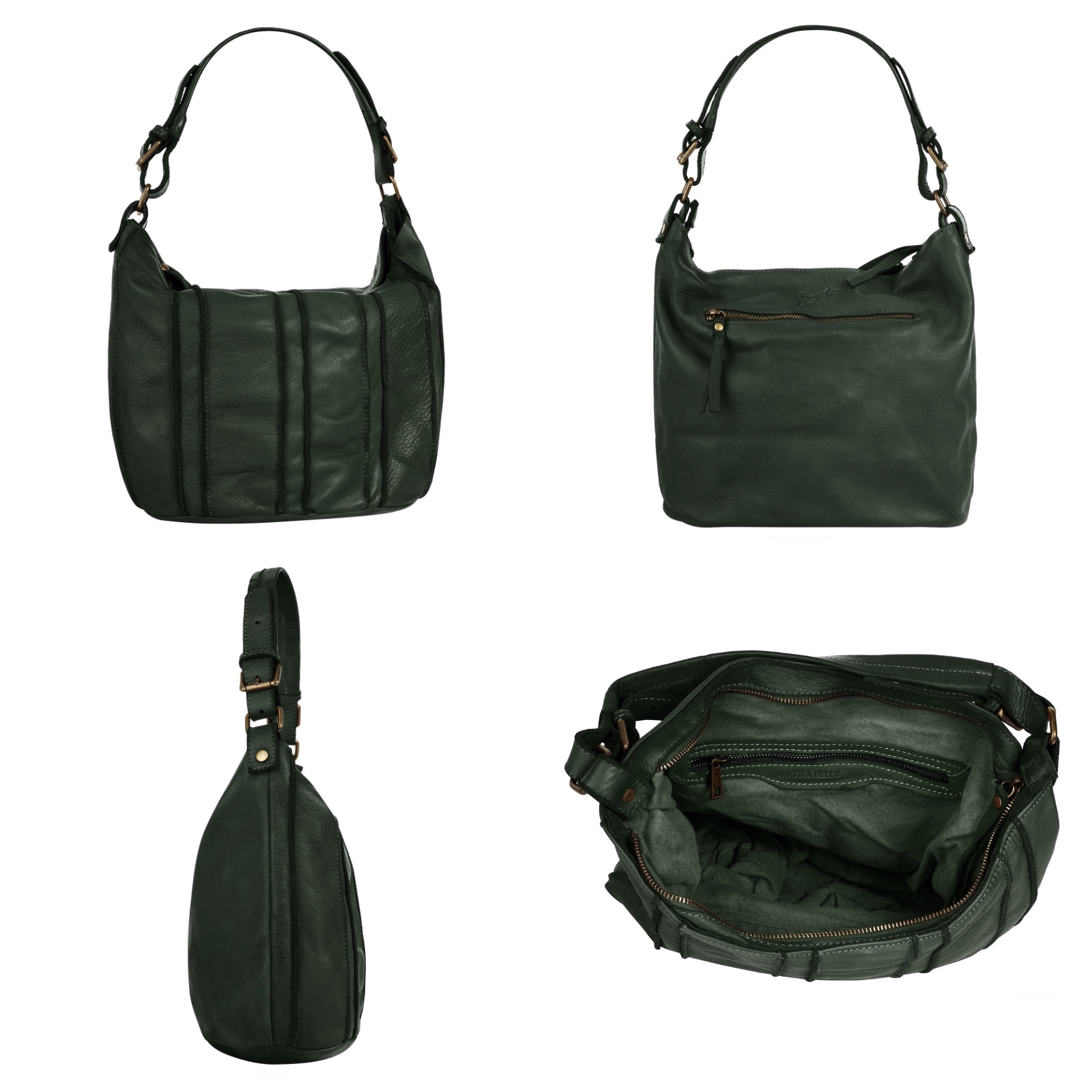 Samantha Look Shopper, echt Leder, Made in Italy