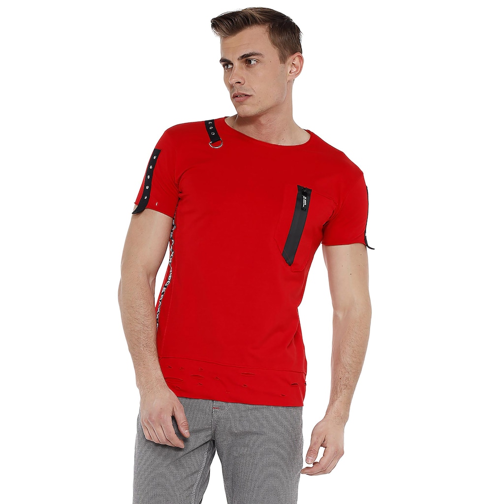 Cipo & Baxx T-Shirt, mit Design Application