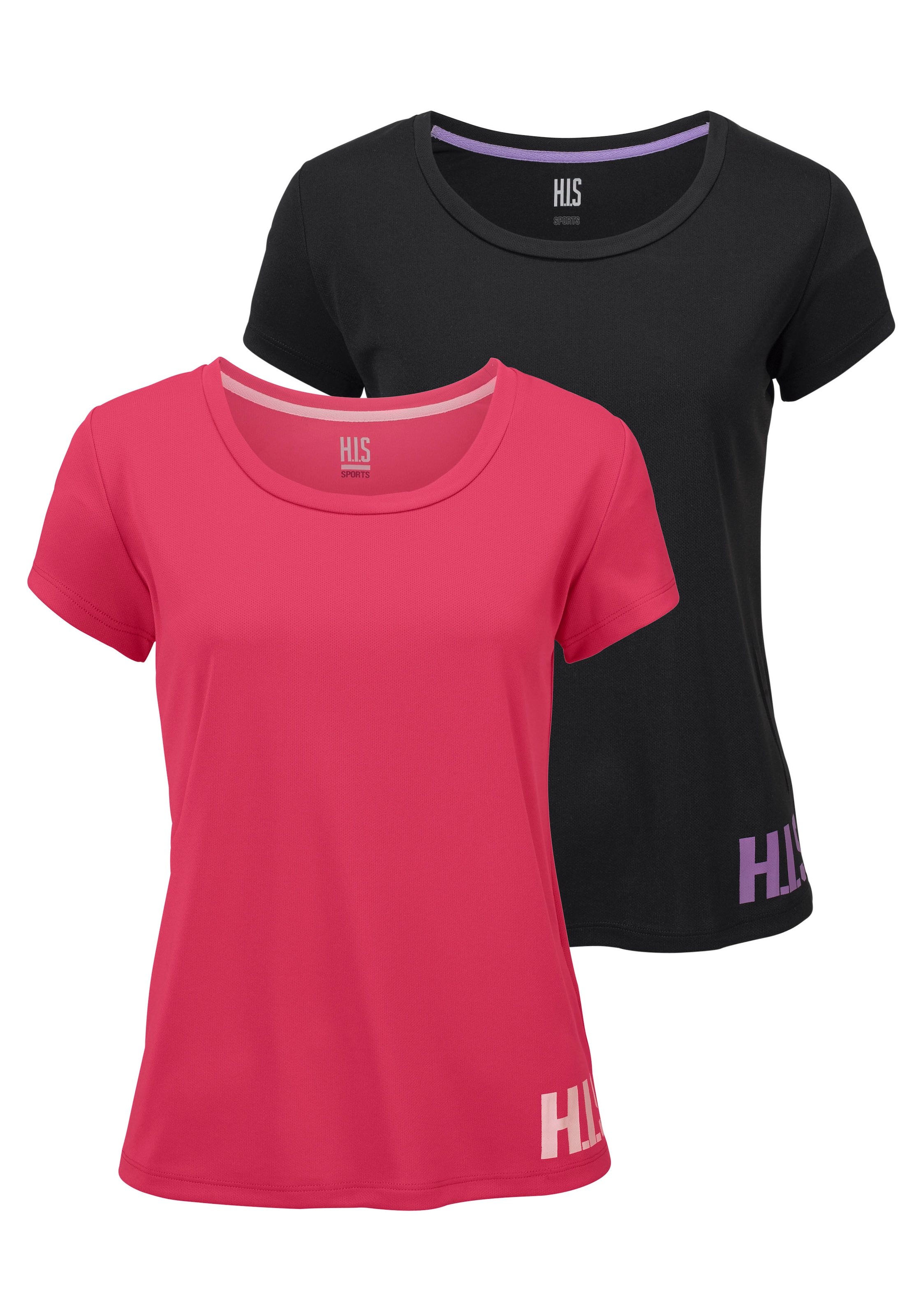 H.I.S Funktionsshirt, figurbetonter Schnitt, sportlicher Look, mit trendigem Logodruck