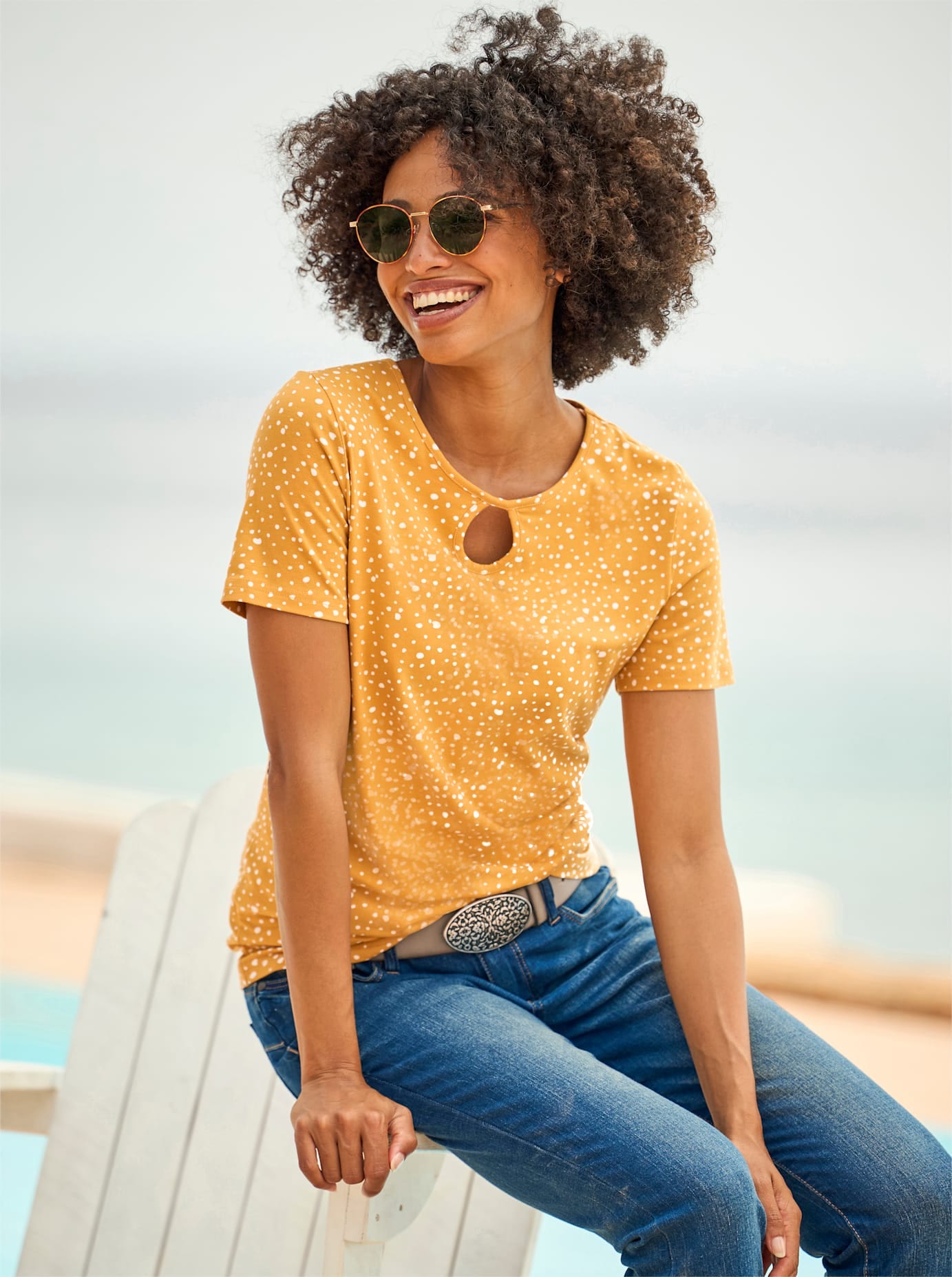 heine T-Shirt "Druck-Shirt", 1 Stk. günstig online kaufen