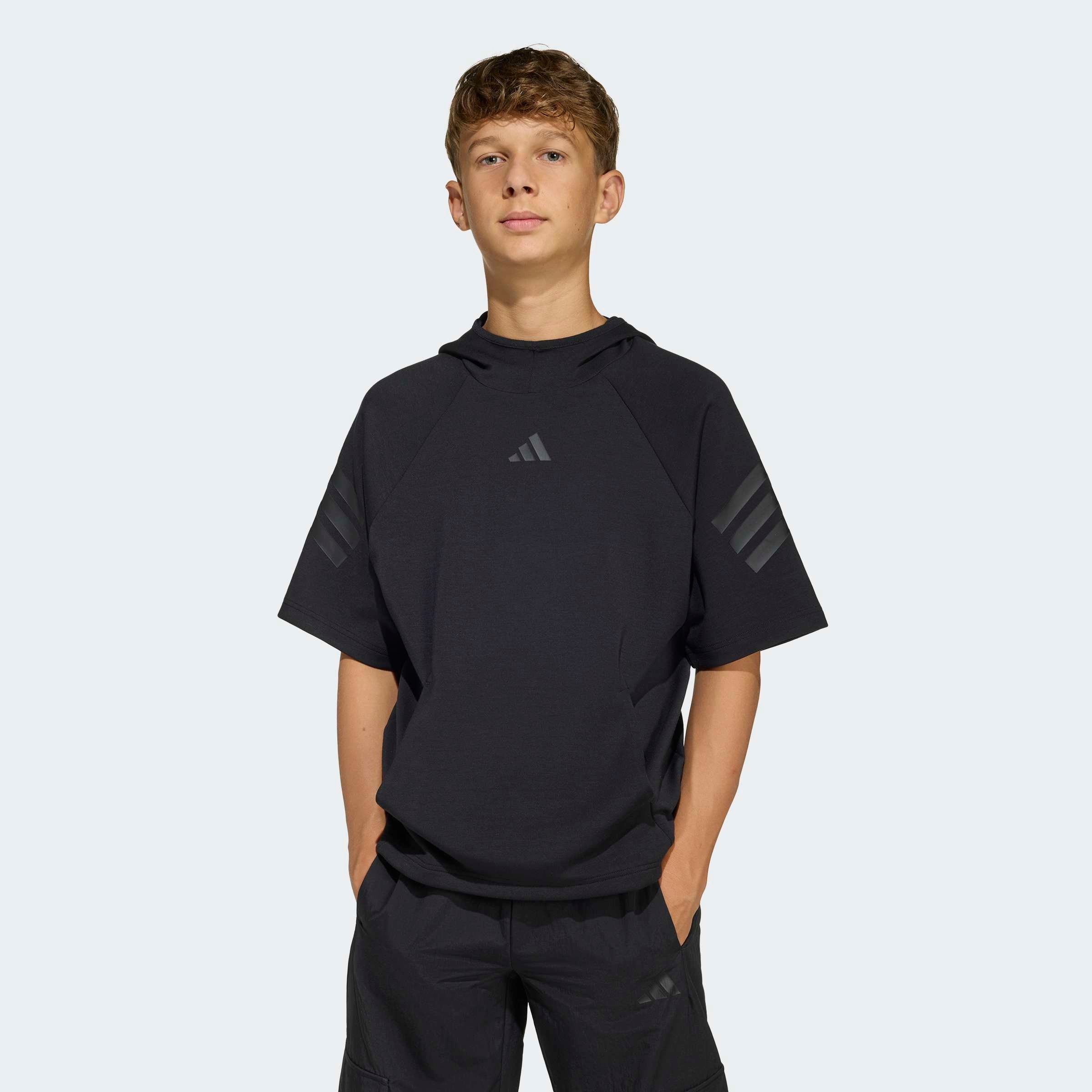adidas Sportswear Kapuzensweatshirt »FUTURE ICONS 3-STREIFEN KURZARM-HOODIE«
