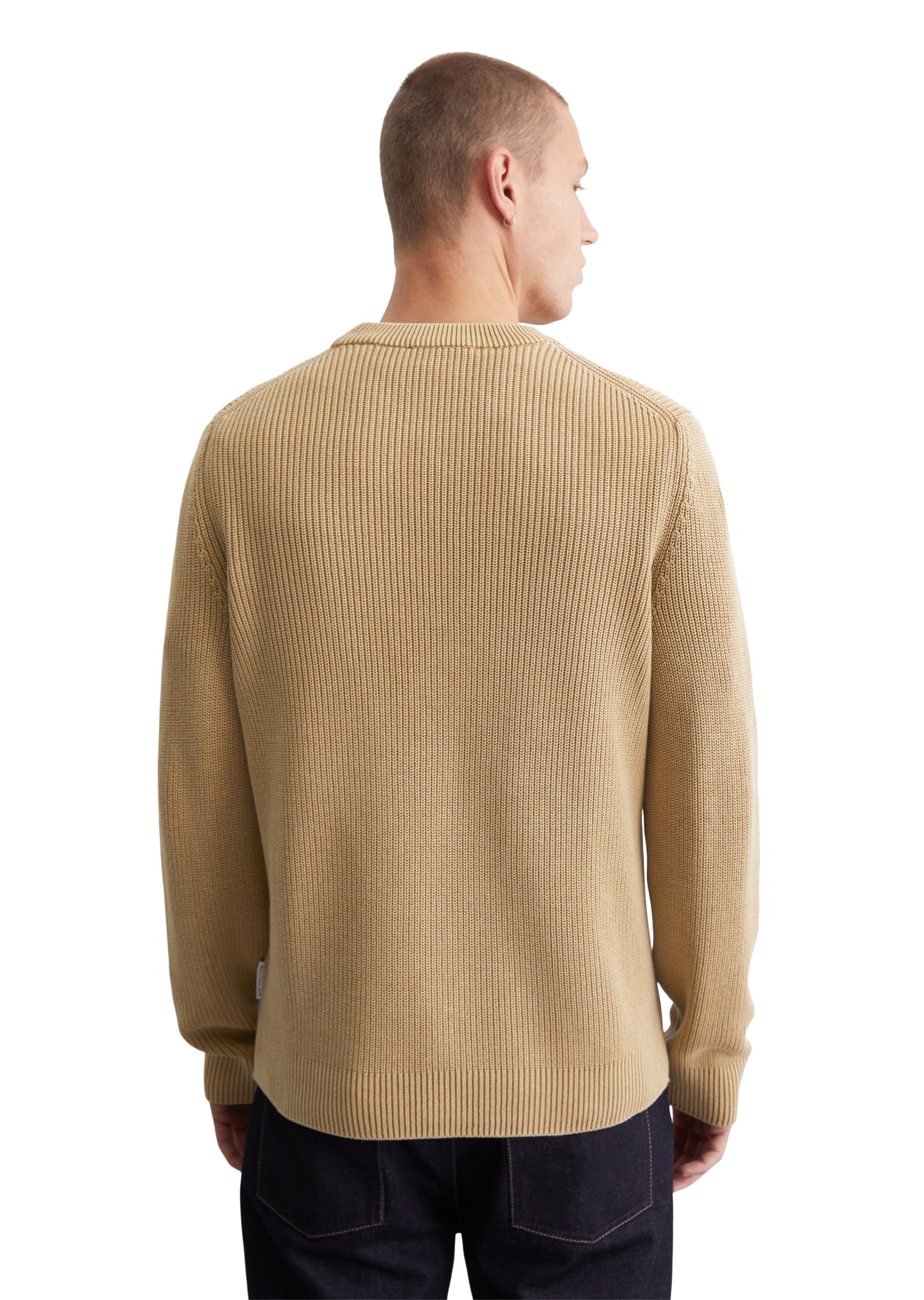 Marc O'Polo DENIM Rundhalspullover »aus reiner Bio-Baumwolle«