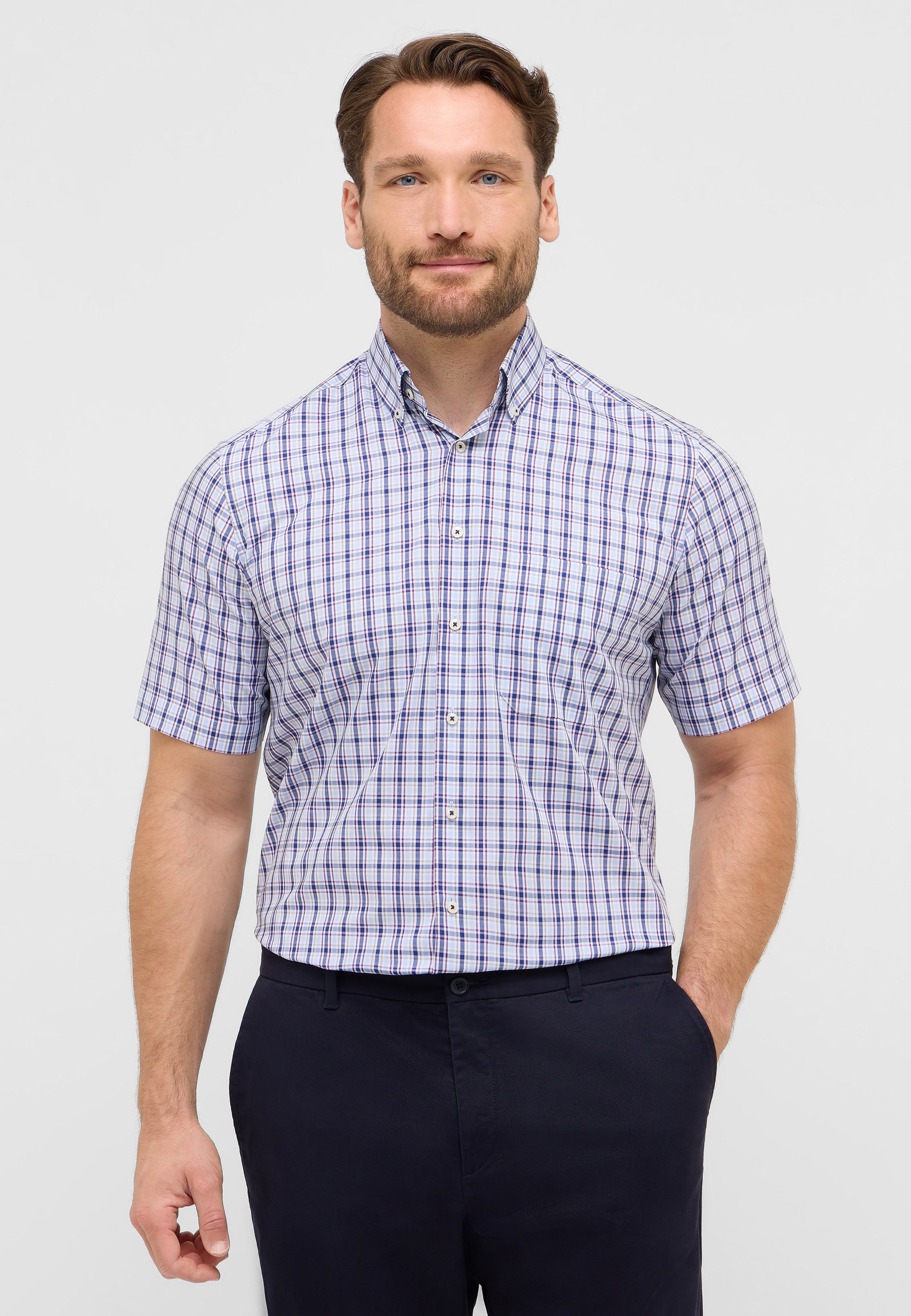 Eterna Kurzarmhemd "COMFORT FIT", NON IRON (bügelfrei) günstig online kaufen