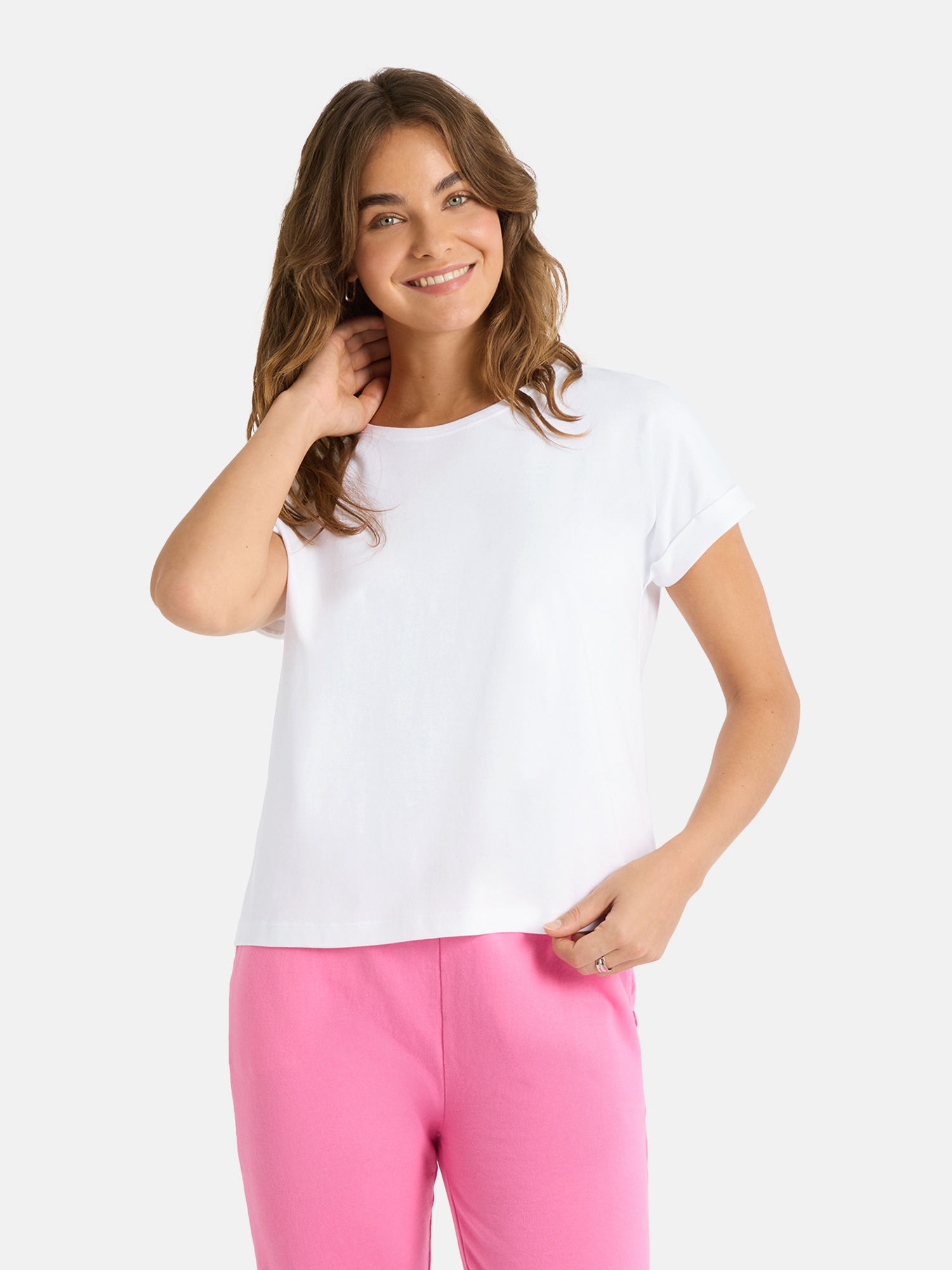 Lieblingsstück T-Shirt »CamilaEP« Ärmel mit Umschlag, Rundhals