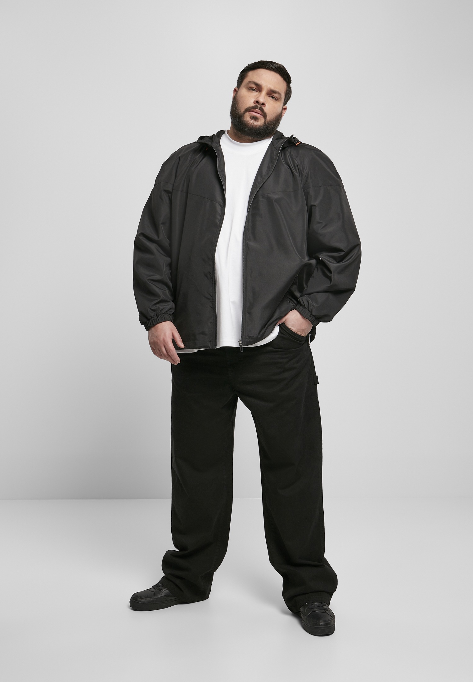 URBAN CLASSICS Allwetterjacke »Urban Classics Herren Recycled Windrunner«, (1 St.), mit Kapuze